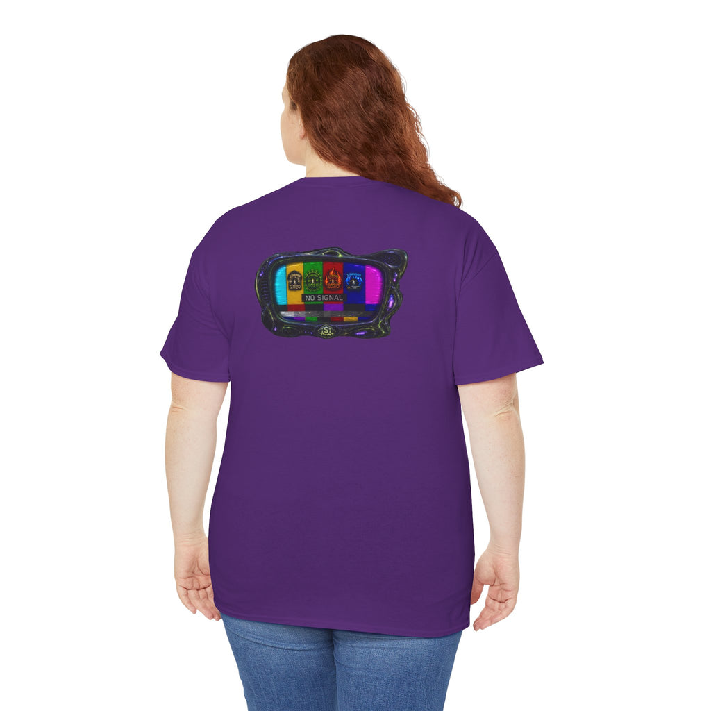 I Survived 2020 — "No Signal" Test Pattern Tee Alien Broadcast Finale Summer Premiere Unisex Heavy Cotton Tee