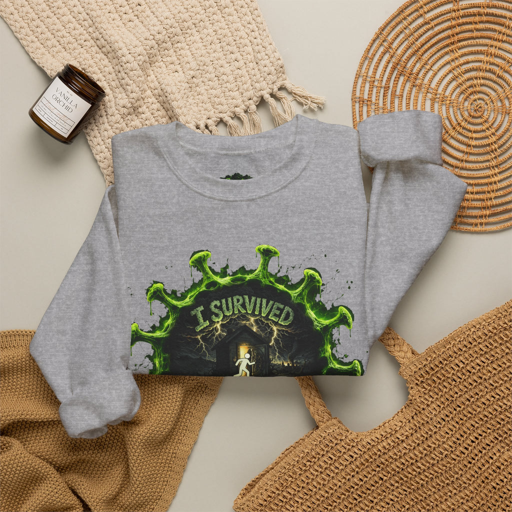 I Survived 2020 — Director's Cut S1:E1 "COVID-19: The Coronavirus" | Pandemic Edition Unisex Heavy Blend™ Crewneck Sweatshirt