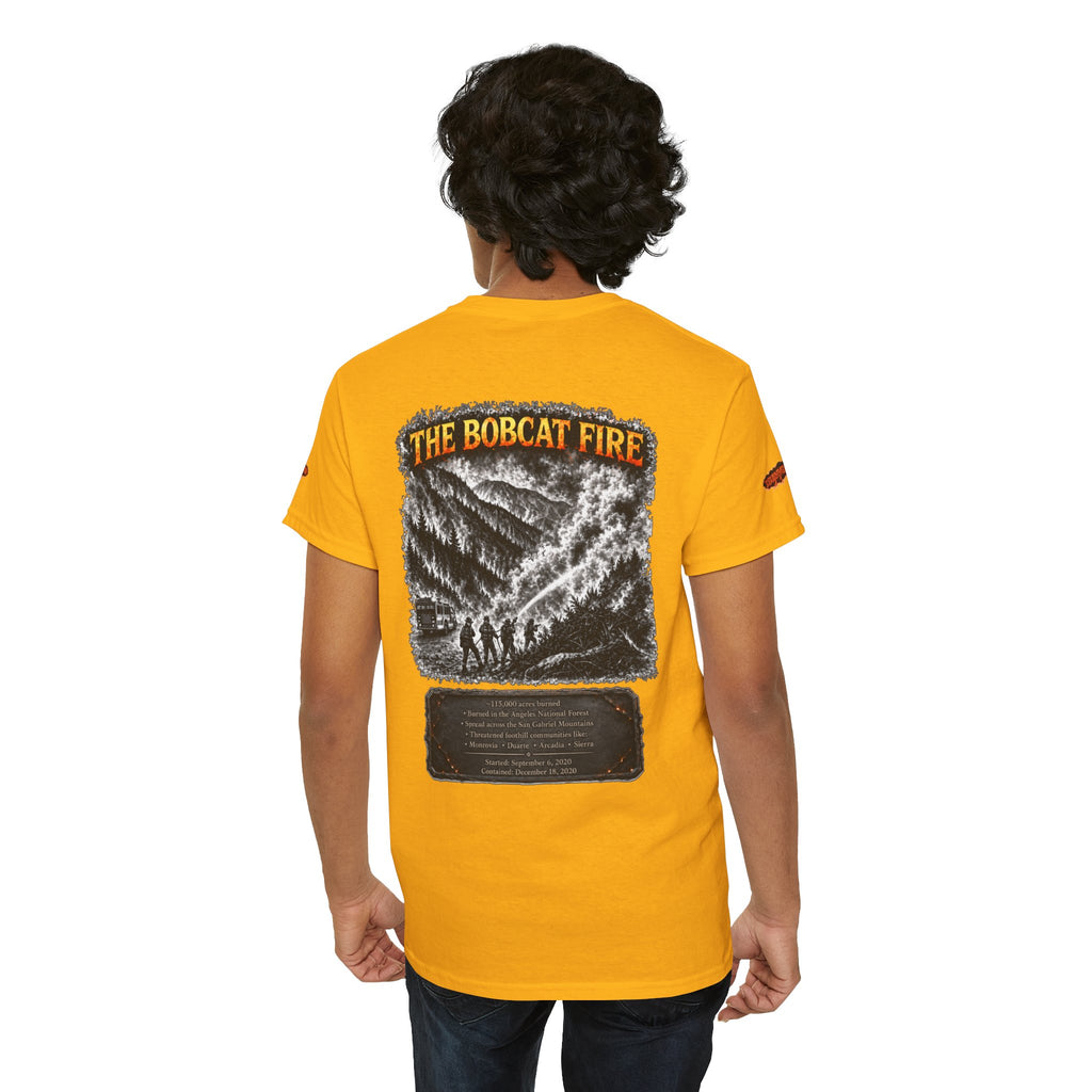 I Survived 2020 — WILDFIRES S2:E2: Special Edition "The Bobcat Fire" Memorial Unisex Heavy Cotton Tee