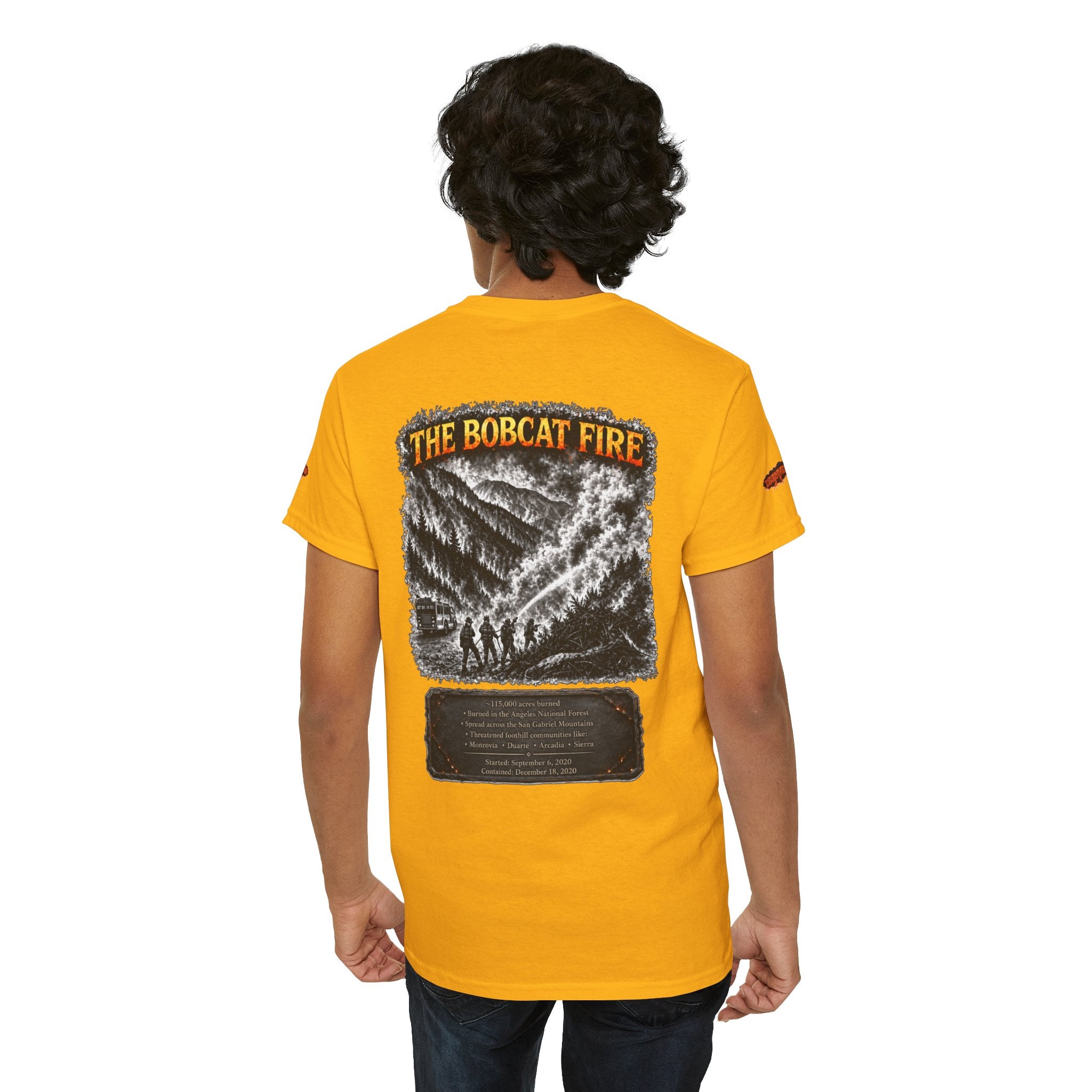 I Survived 2020 — WILDFIRES S2:E2: Special Edition "The Bobcat Fire" Memorial Unisex Heavy Cotton Tee