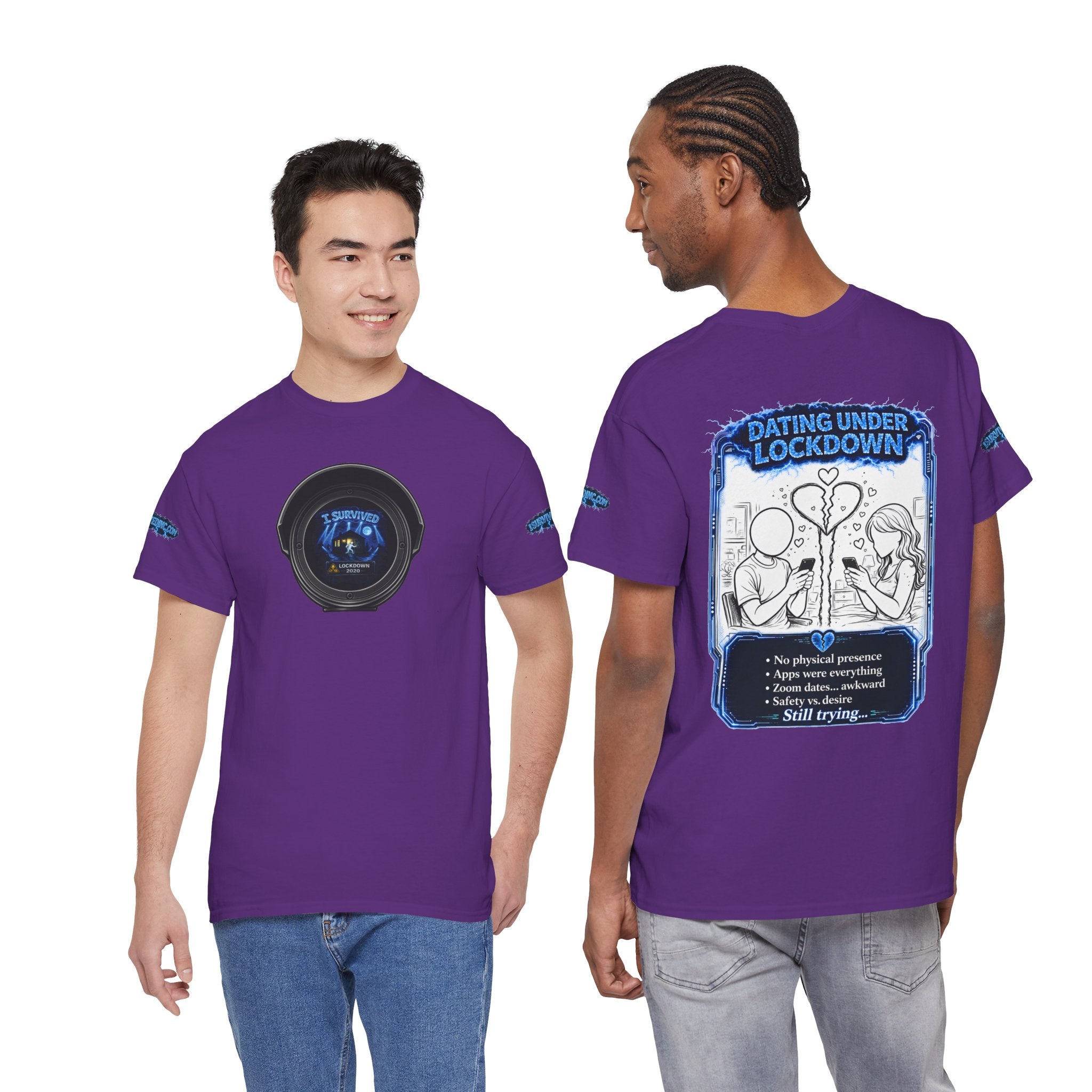 I Survived 2020 — LOCKDOWN S3:E2: Director's Cut Special Edition "Dating Under Lockdown" Unisex Heavy Cotton Tee
