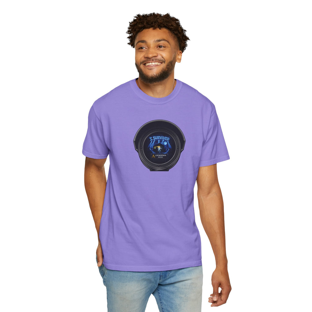 I Survived 2020 —  LOCKDOWN S3:E3: Director's Cut "Remote Schooling" Unisex Garment-Dyed T-shirt