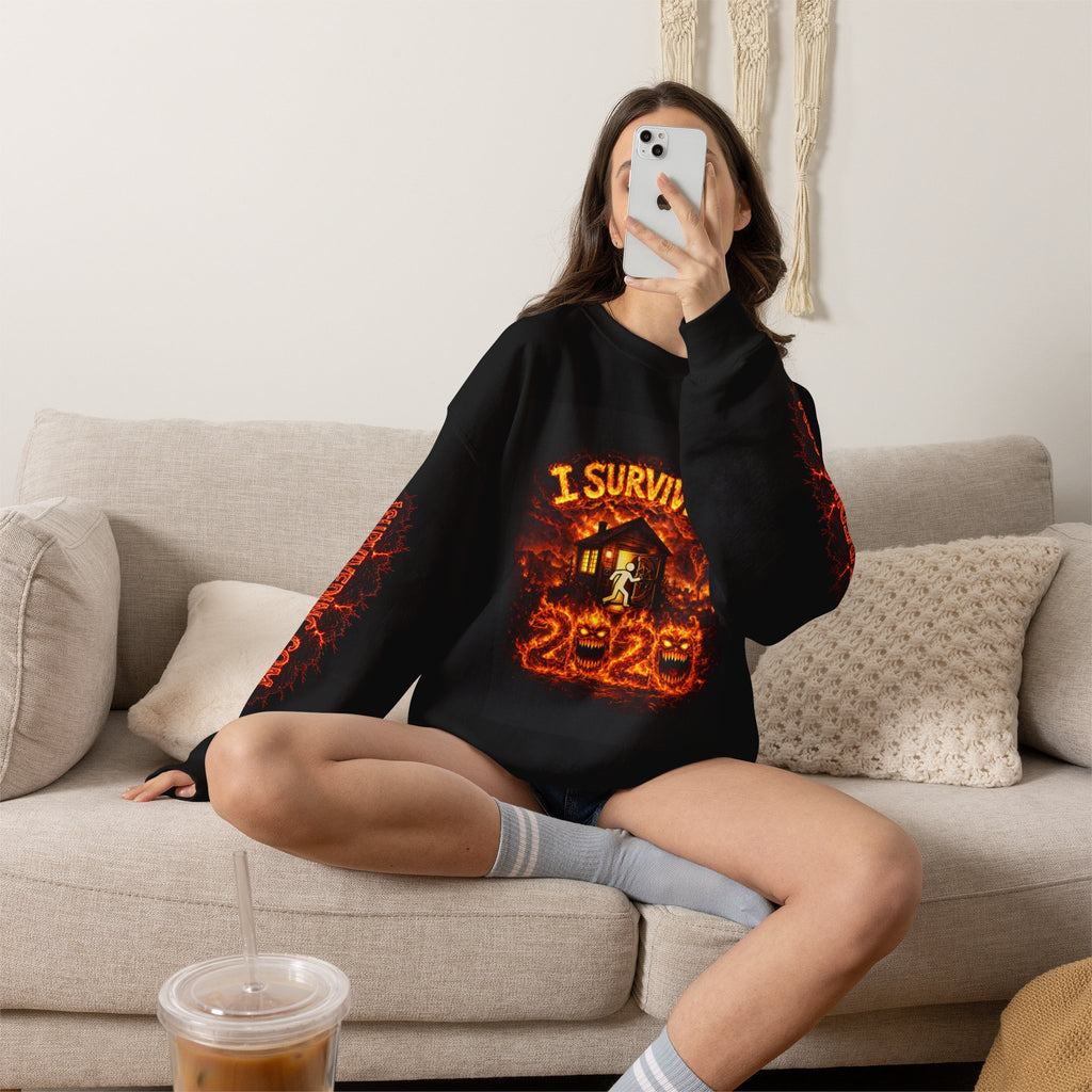 I Survived 2020 — WILDFIRES S2:E2: "The Bobcat Fire" Memorial Unisex Heavy Blend™ Crewneck Sweatshirt