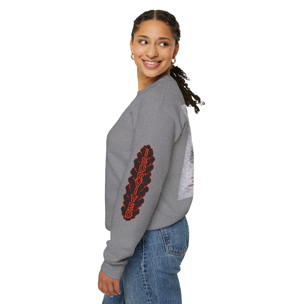 I Survived 2020 — WILDFIRES S2:E4: Director's Cut "Western U.S. Wildfire Season" Memorial Unisex Heavy Blend™ Crewneck Sweatshirt