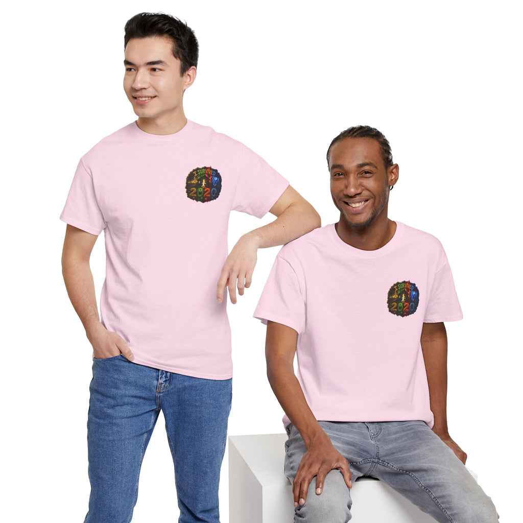 I Survived 2020 — "No Signal" Test Pattern Tee Alien Broadcast Finale Summer Premiere Unisex Heavy Cotton Tee