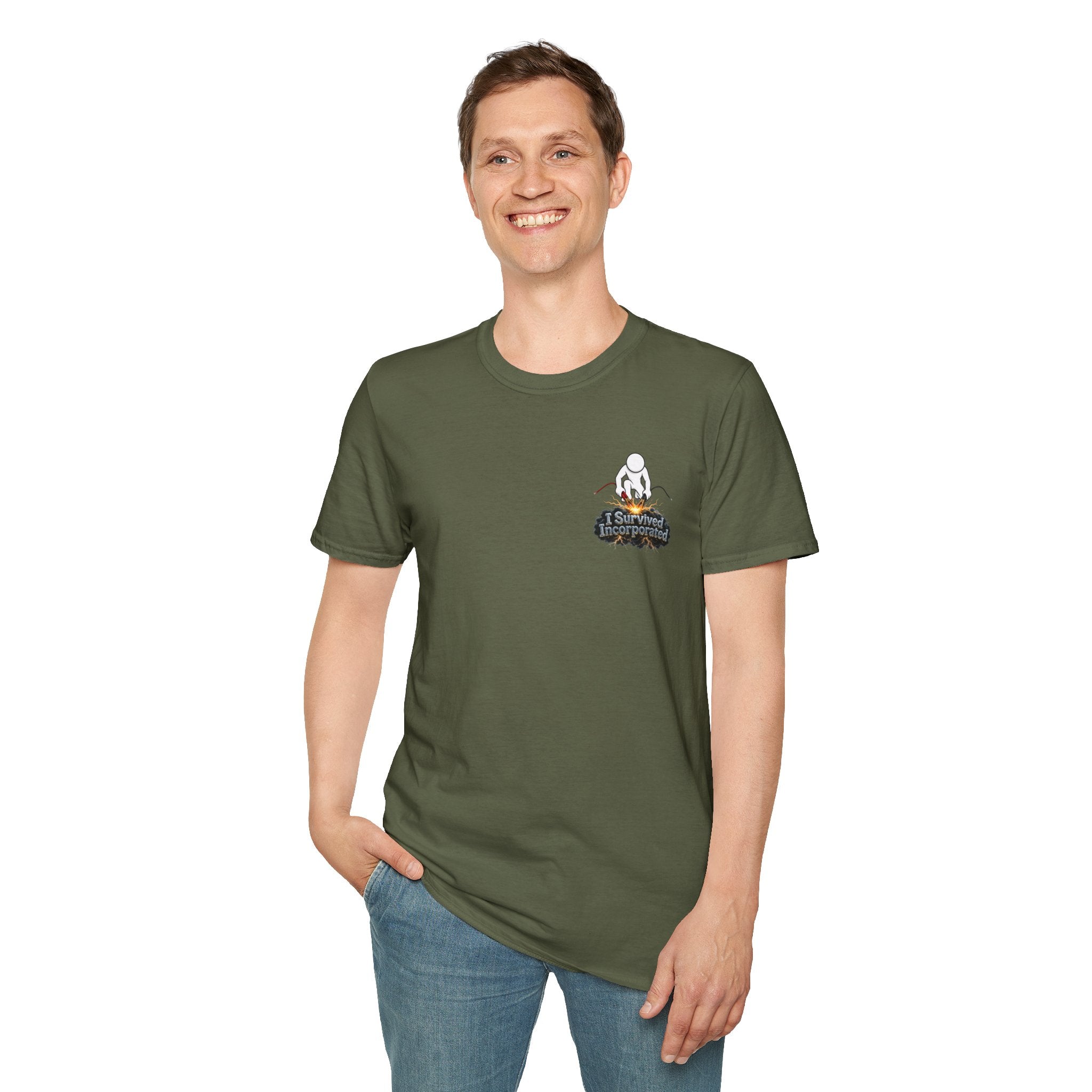 I Survived 2020 — "Please Stand By" Test Pattern Tee Summer Premier Unisex Softstyle T-Shirt
