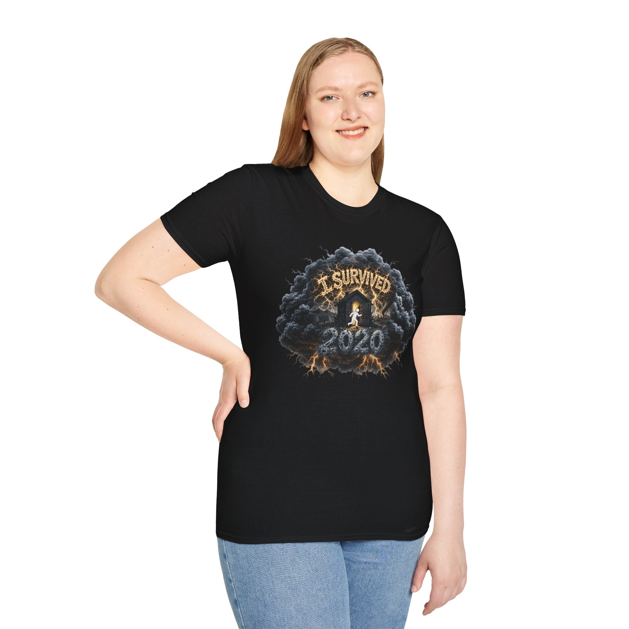 I Survived 2020 — Director's Cut Original Design Teaser Tee | Season 1 Premiere Drop Unisex Softstyle T-Shirt
