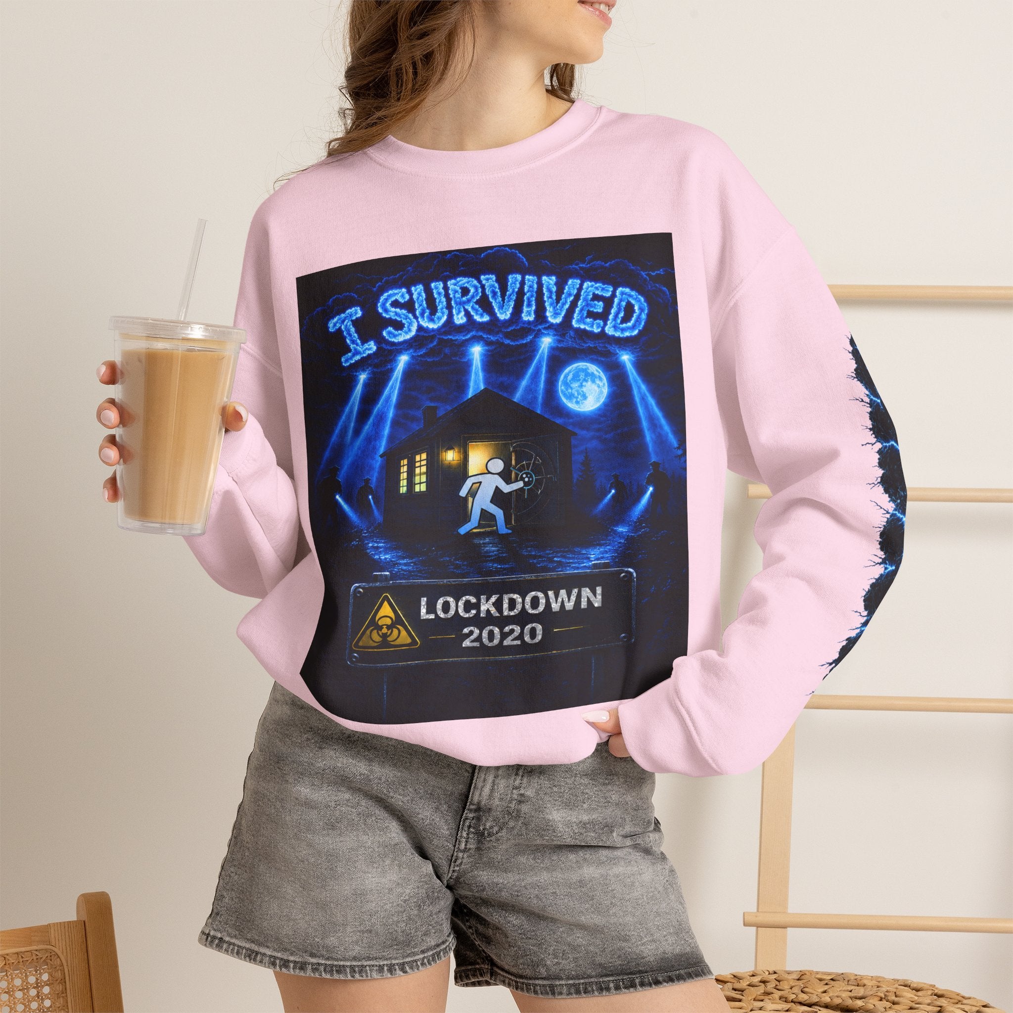 I Survived 2020 — LOCKDOWN S3:E2: Special Edition "Dating Under Lockdown" Unisex Heavy Blend™ Crewneck Sweatshirt