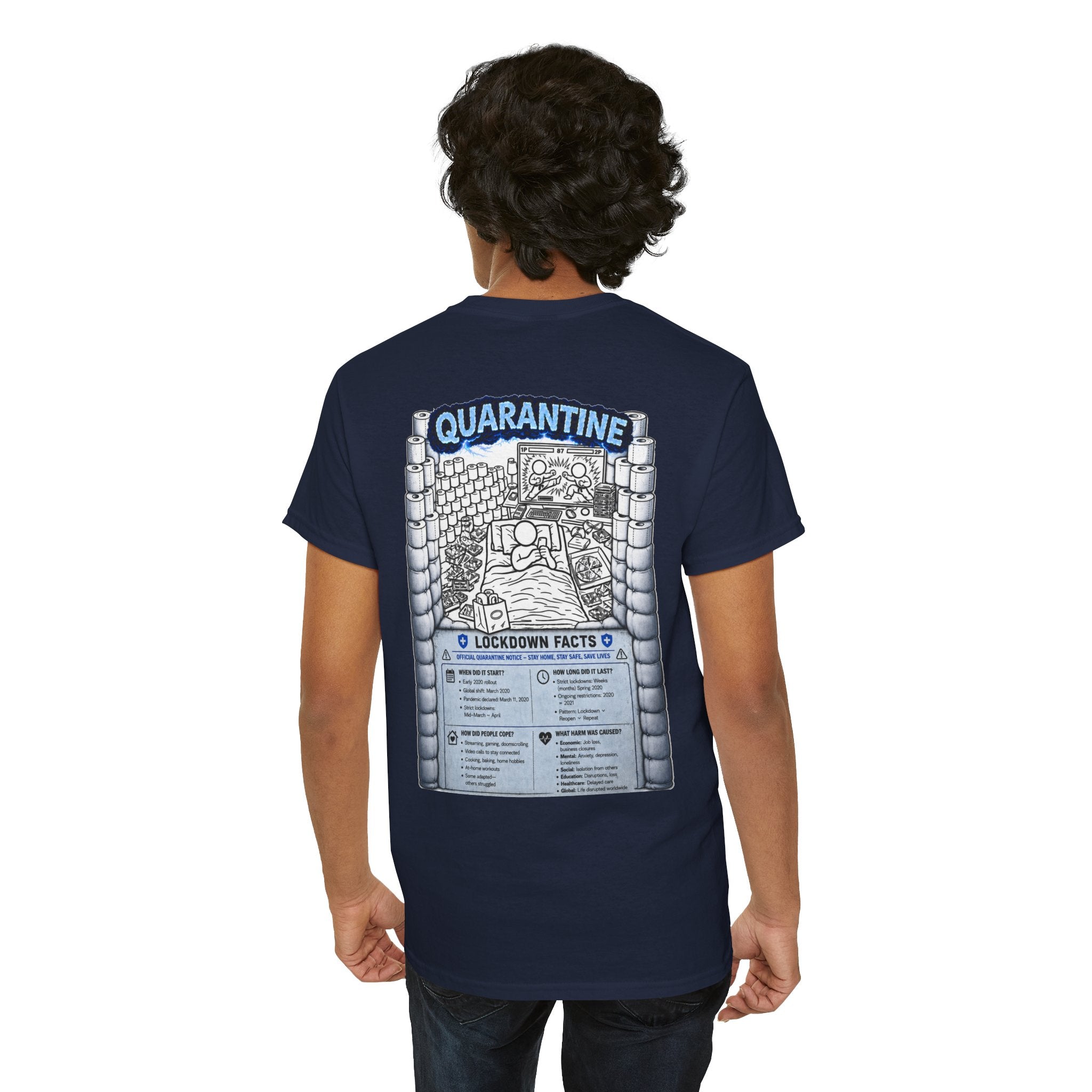 I Survived 2020 — LOCKDOWN S3:E1: Director's Cut "Quarantine" Unisex Heavy Cotton Tee