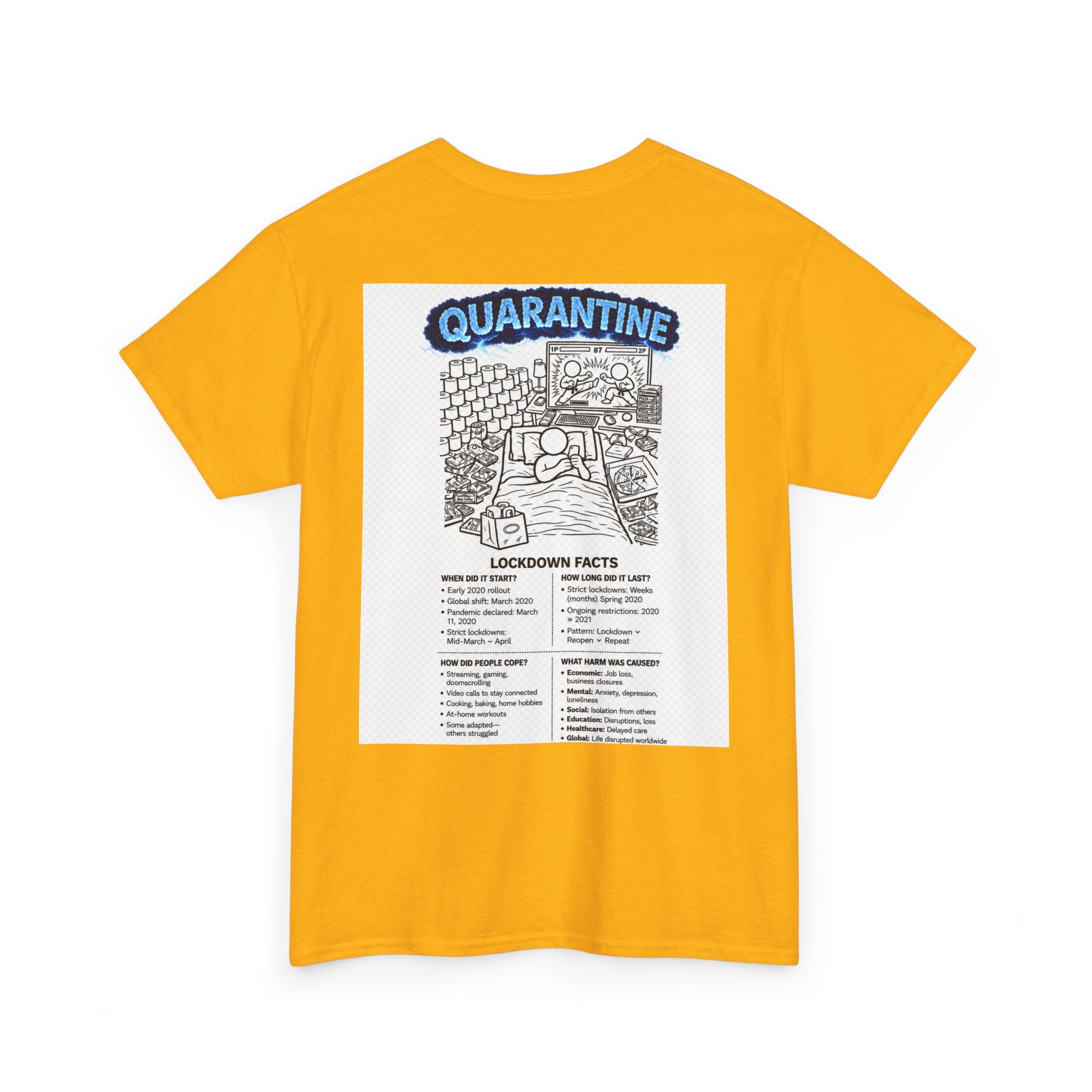 I Survived 2020 — S3:E1 "Quarantine" | Lockdown Edition Documentary Unisex Heavy Cotton Tee