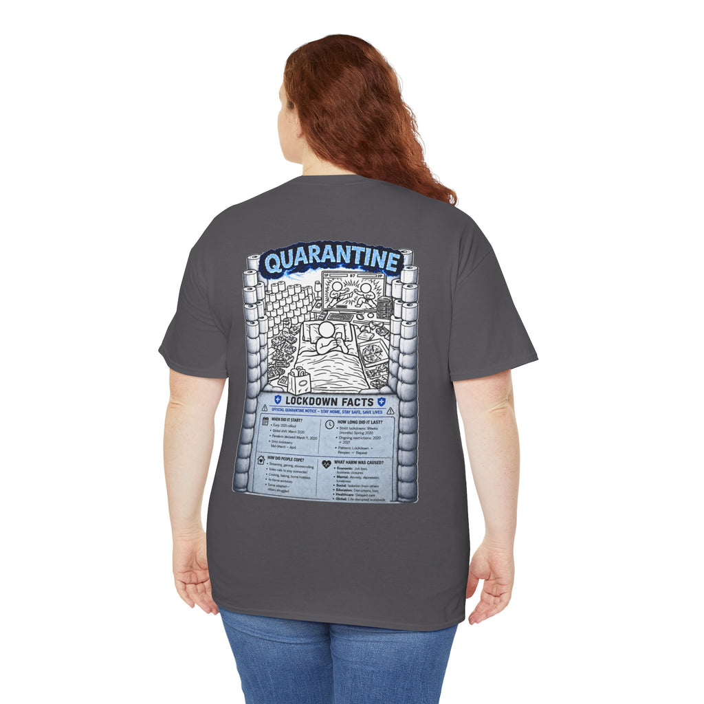 I Survived 2020 — LOCKDOWN S3:E1: Director's Cut "Quarantine" Unisex Heavy Cotton Tee