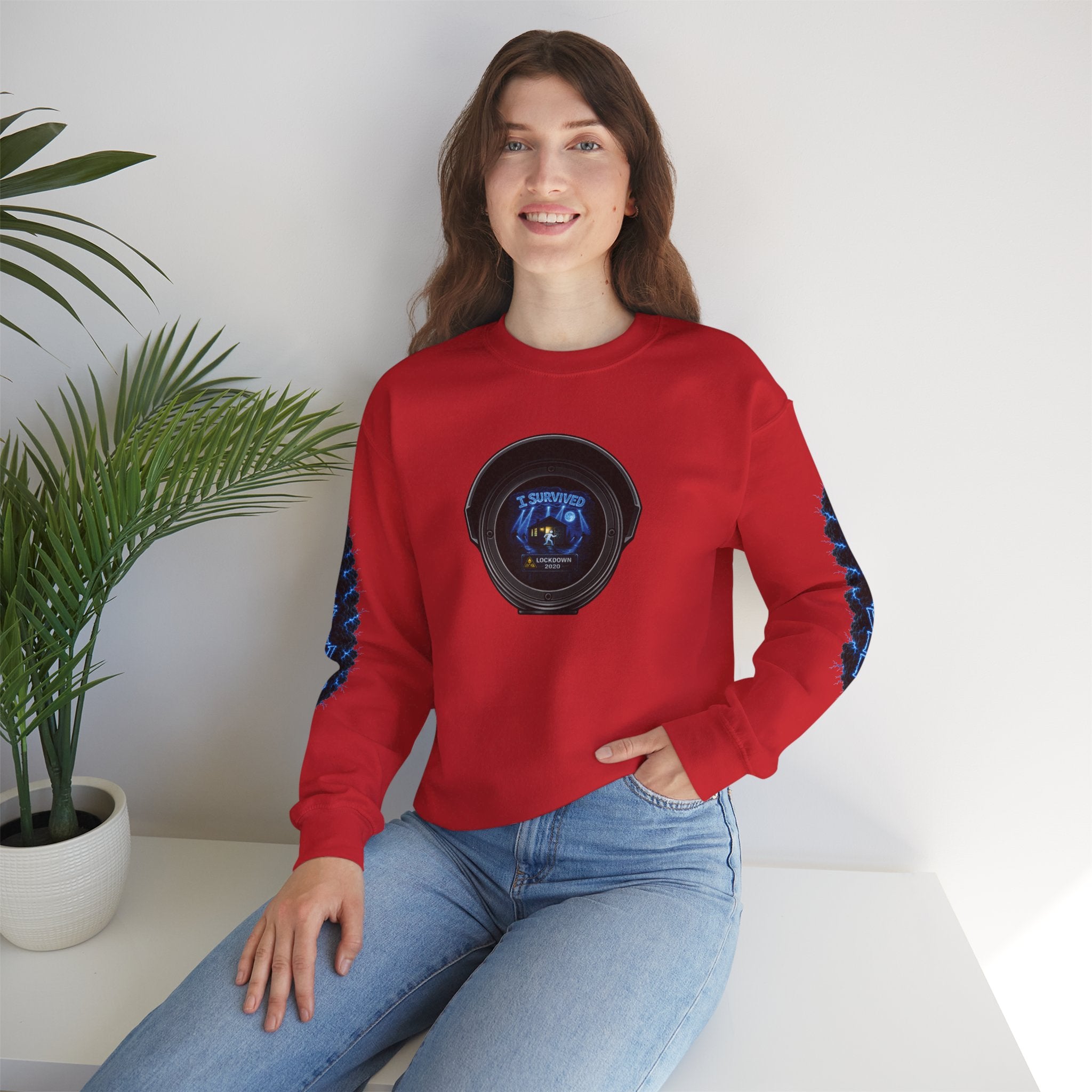 I Survived 2020 — LOCKDOWN S3:E3: Director's Cut Special Edition "Remote Schooling" Unisex Heavy Blend™ Crewneck Sweatshirt