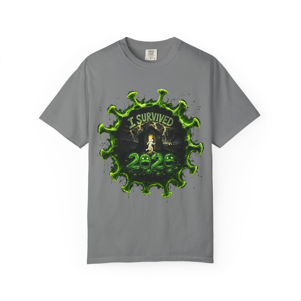 I Survived 2020 — Director's Cut S1:E3 "The Jab!" | Pandemic Edition Unisex Garment-Dyed T-shirt