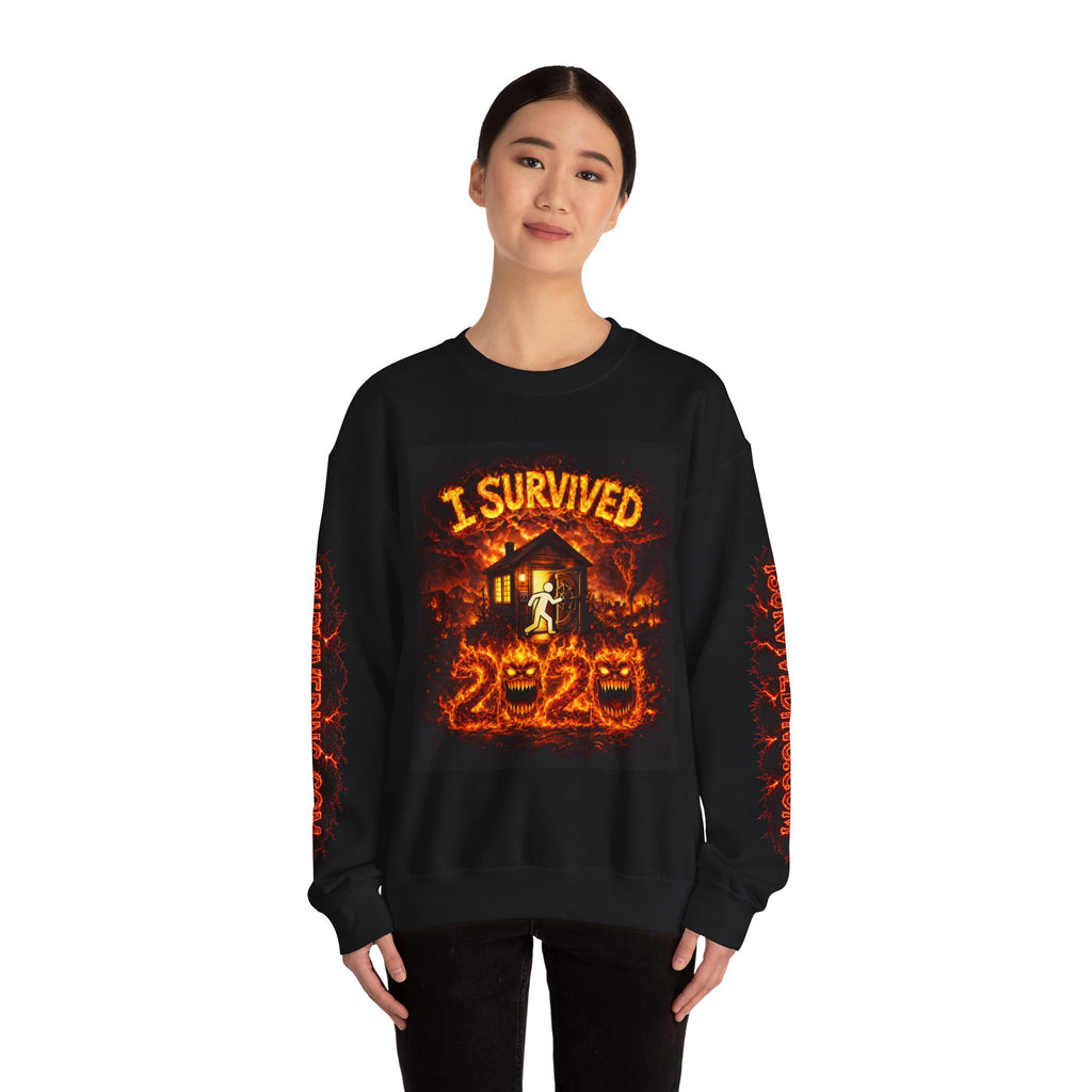 I Survived 2020 — S2:E4 "Western U.S. Wildfire Season" | Mid-Season Finale Pt. 1 | Wildfire Edition Memorial Unisex Heavy Blend™ Crewneck Sweatshirt