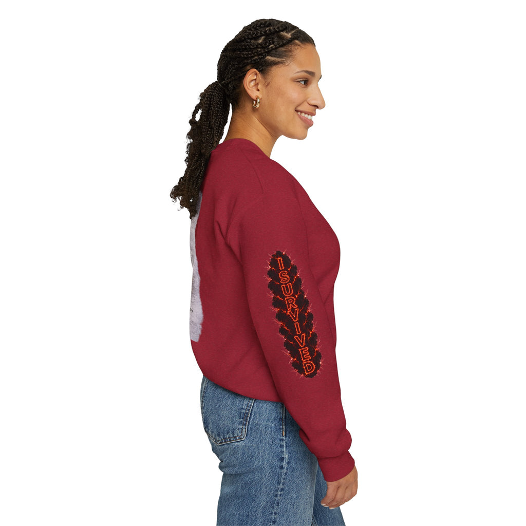 I Survived 2020 — WILDFIRES S2:E3: Director's Cut "The California Wildfires" Memorial Unisex Heavy Blend™ Crewneck Sweatshirt