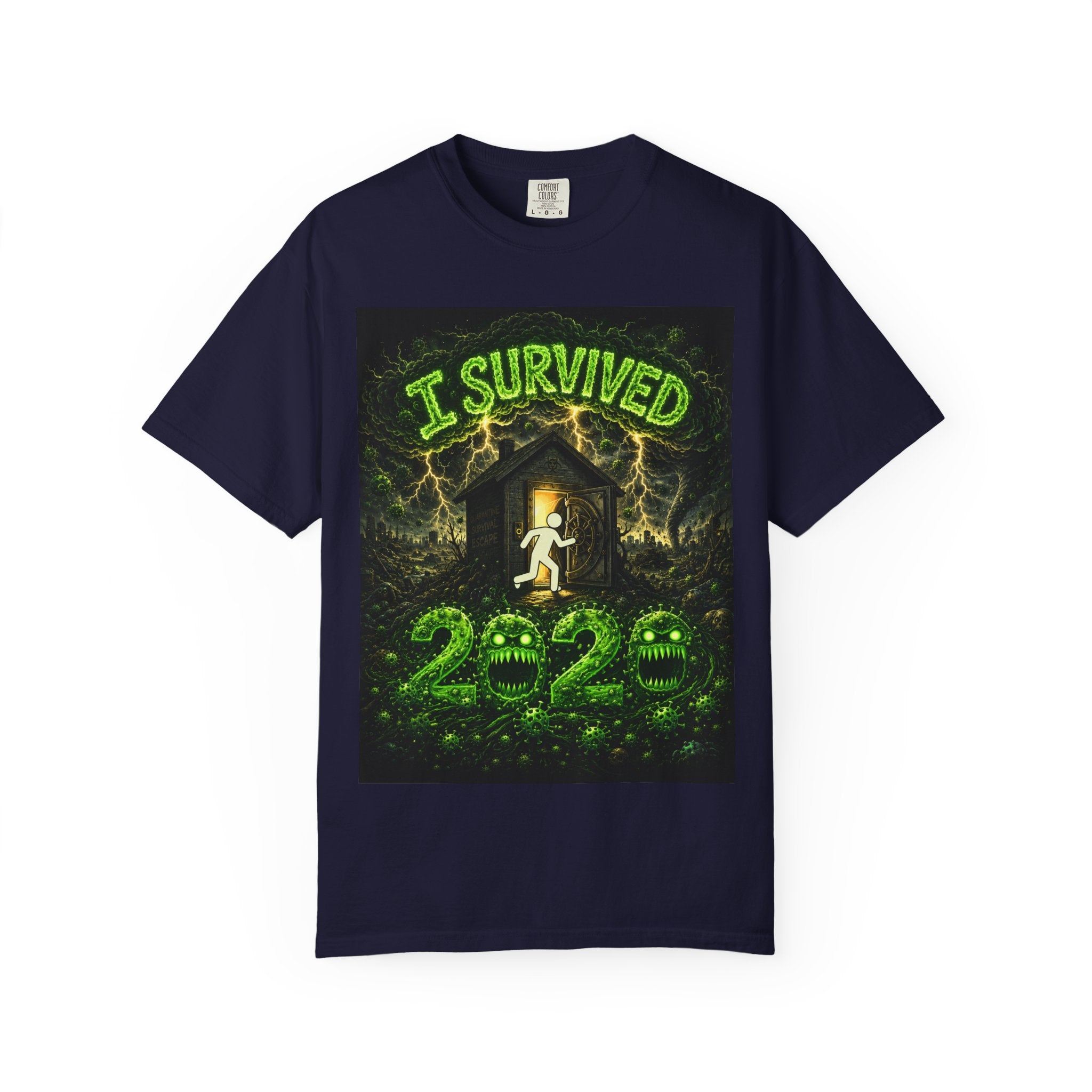 I Survived 2020 — S1:E1 "COVID-19: The Coronavirus" | Pandemic Edition Unisex Garment-Dyed T-shirt