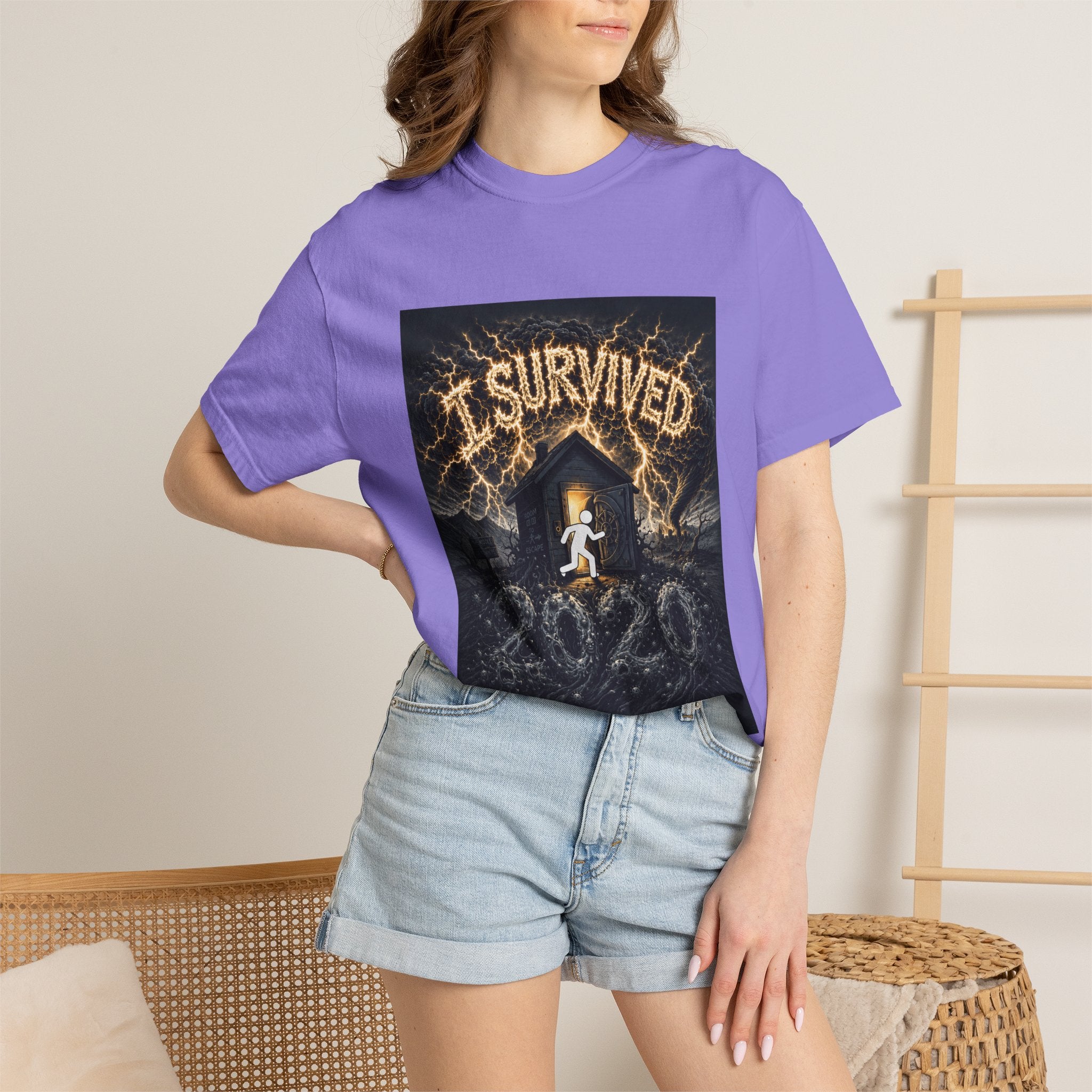 I Survived 2020 — Original Design Teaser Tee | Season 1 Premiere Drop Unisex Garment-Dyed T-shirt