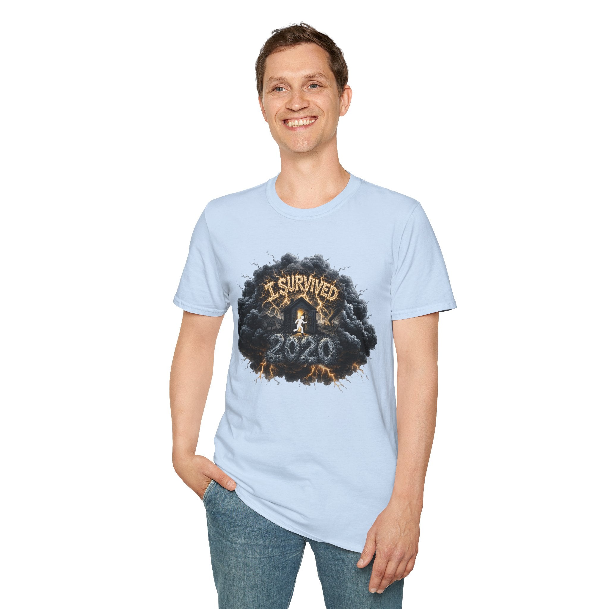 I Survived 2020 — Director's Cut Original Design Teaser Tee | Season 1 Premiere Drop Unisex Softstyle T-Shirt