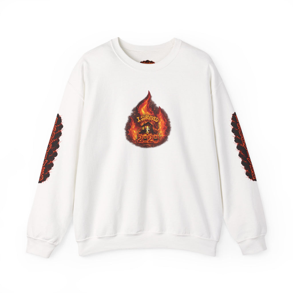 I Survived 2020 — WILDFIRES S2:E1: Director's Cut "Berry Creek" Memorial Unisex Heavy Blend™ Crewneck Sweatshirt