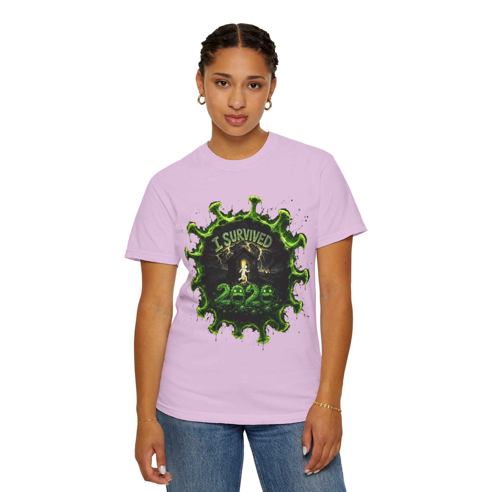 I Survived 2020 — Director's Cut S1:E3 "The Jab!" | Pandemic Edition Unisex Garment-Dyed T-shirt