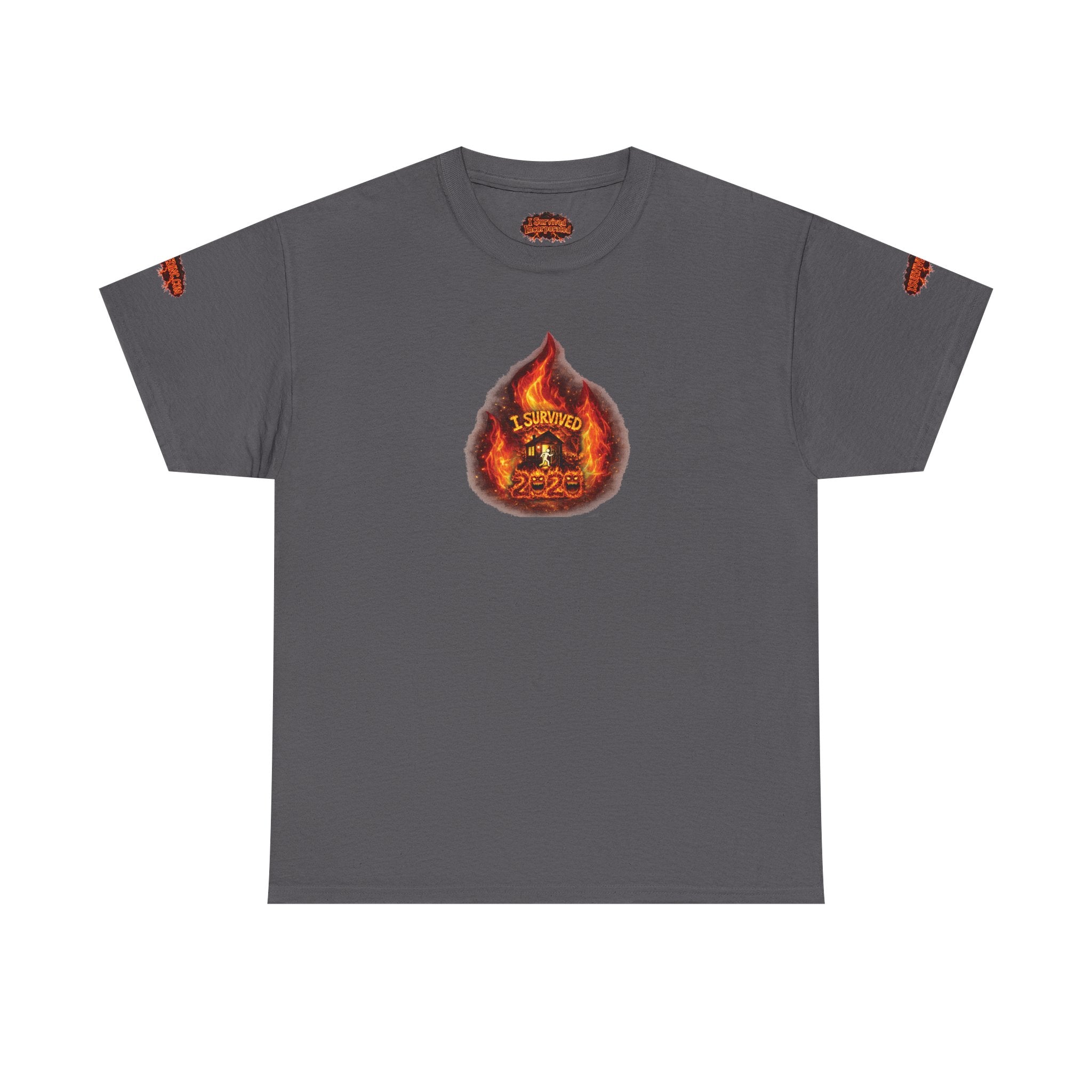 I Survived 2020 —  WILDFIRES S2:E4: Director's Cut Special Edition "Western U.S. Wildfire Season" Memorial Unisex Heavy Cotton Tee