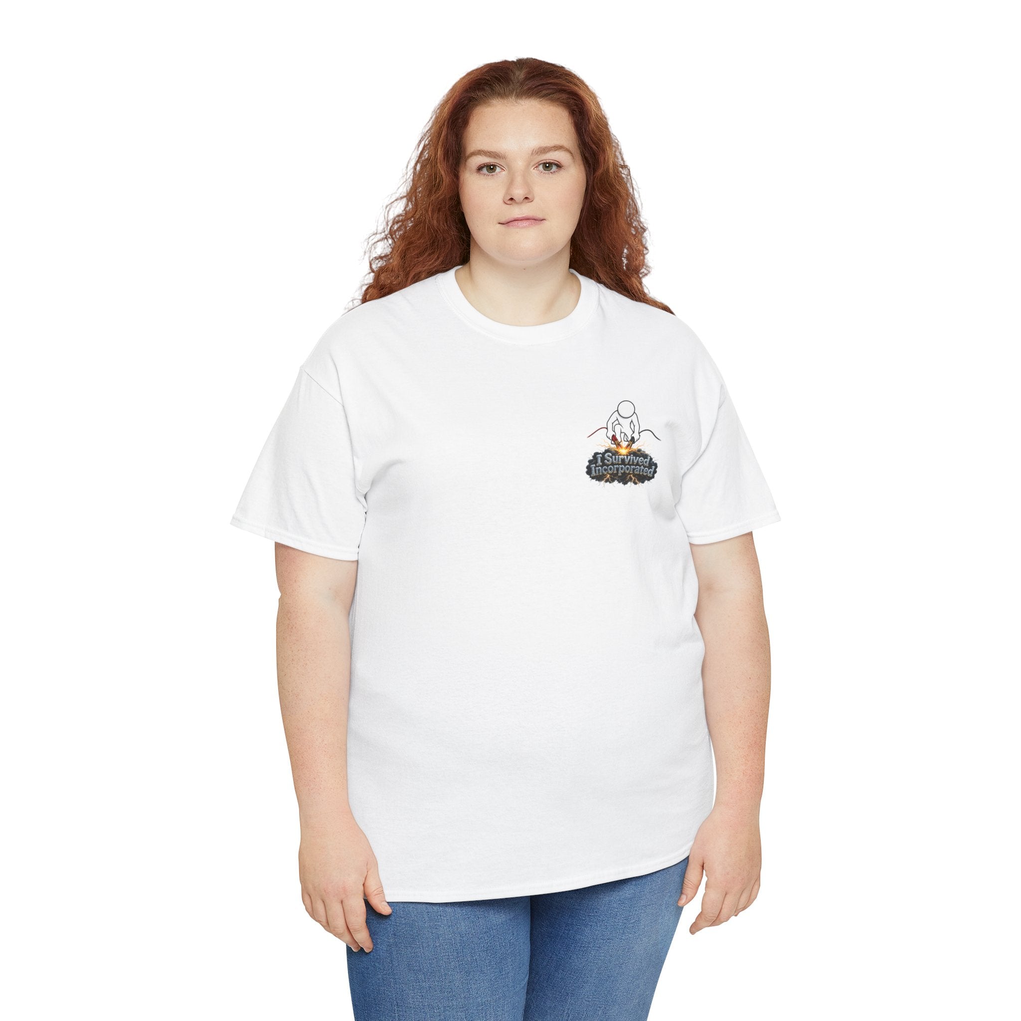 I Survived 2020 — "Please Stand By" Test Pattern Tee Summer Premier Unisex Heavy Cotton Tee