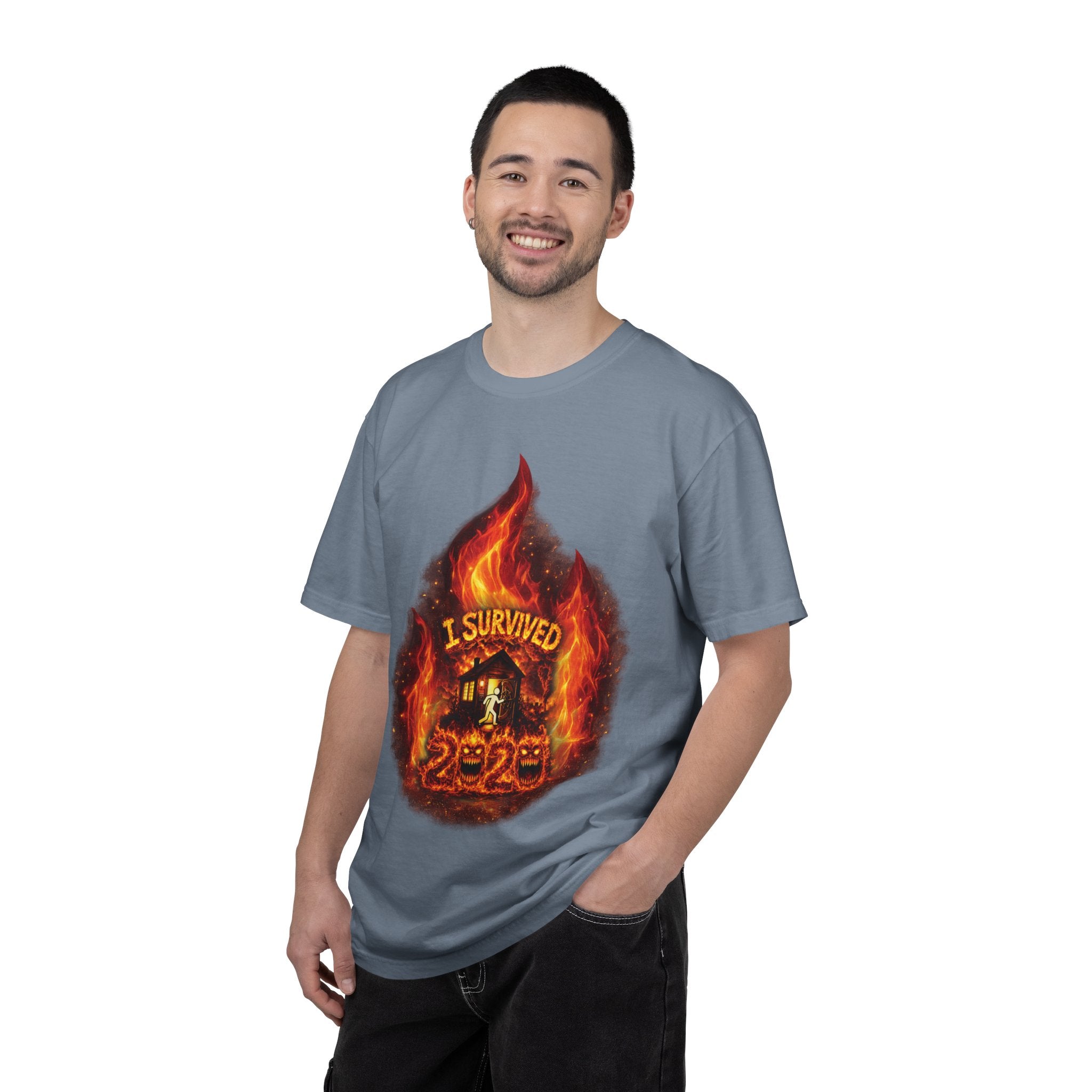 I Survived 2020 — Director's Cut S2:E3 "The California Wildfires" | Wildfire Edition Memorial Unisex Garment-Dyed T-shirt