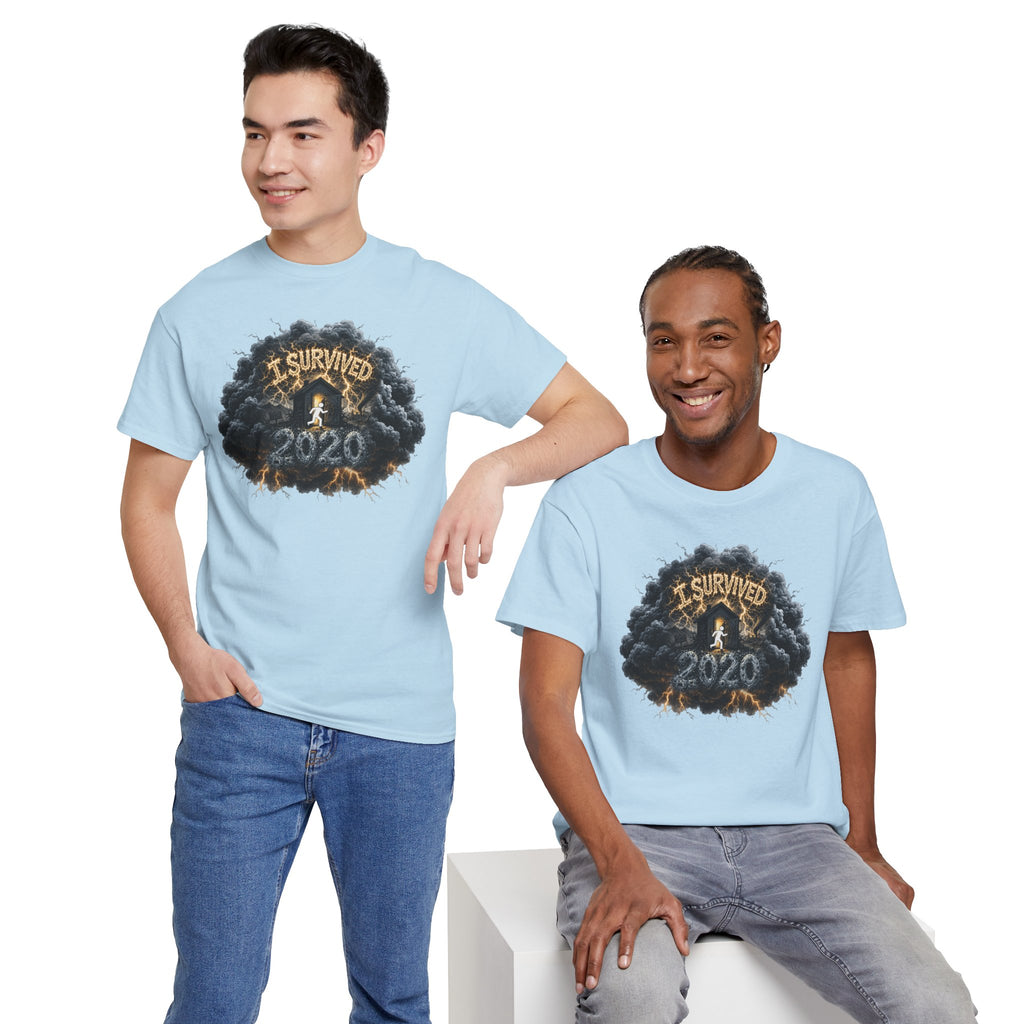 I Survived 2020 — Director's Cut Original Design Teaser Tee | Season 1 Premiere Drop Unisex Heavy Cotton Tee