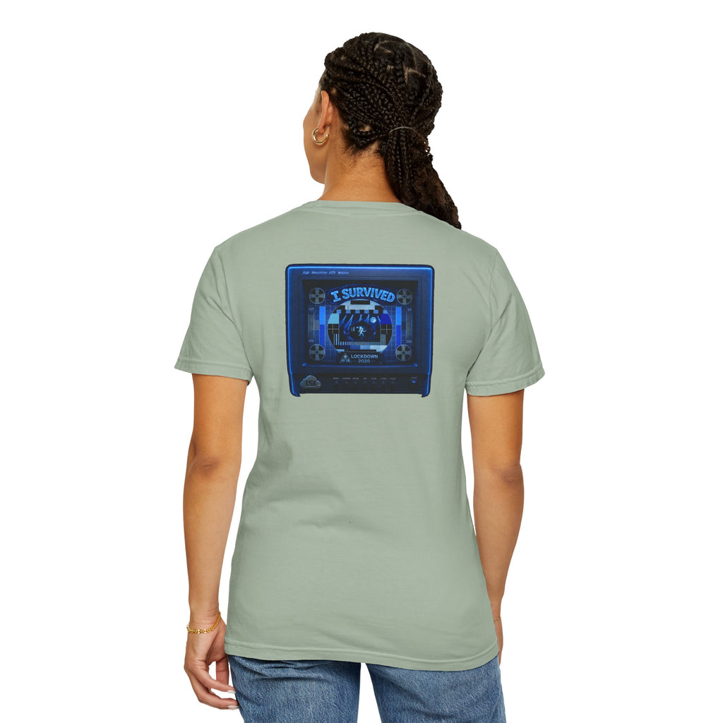 I Survived 2020 — "Please Stand By" Test Pattern Tee Lockdown Special Edition Summer Exclusive Unisex Garment-Dyed T-shirt