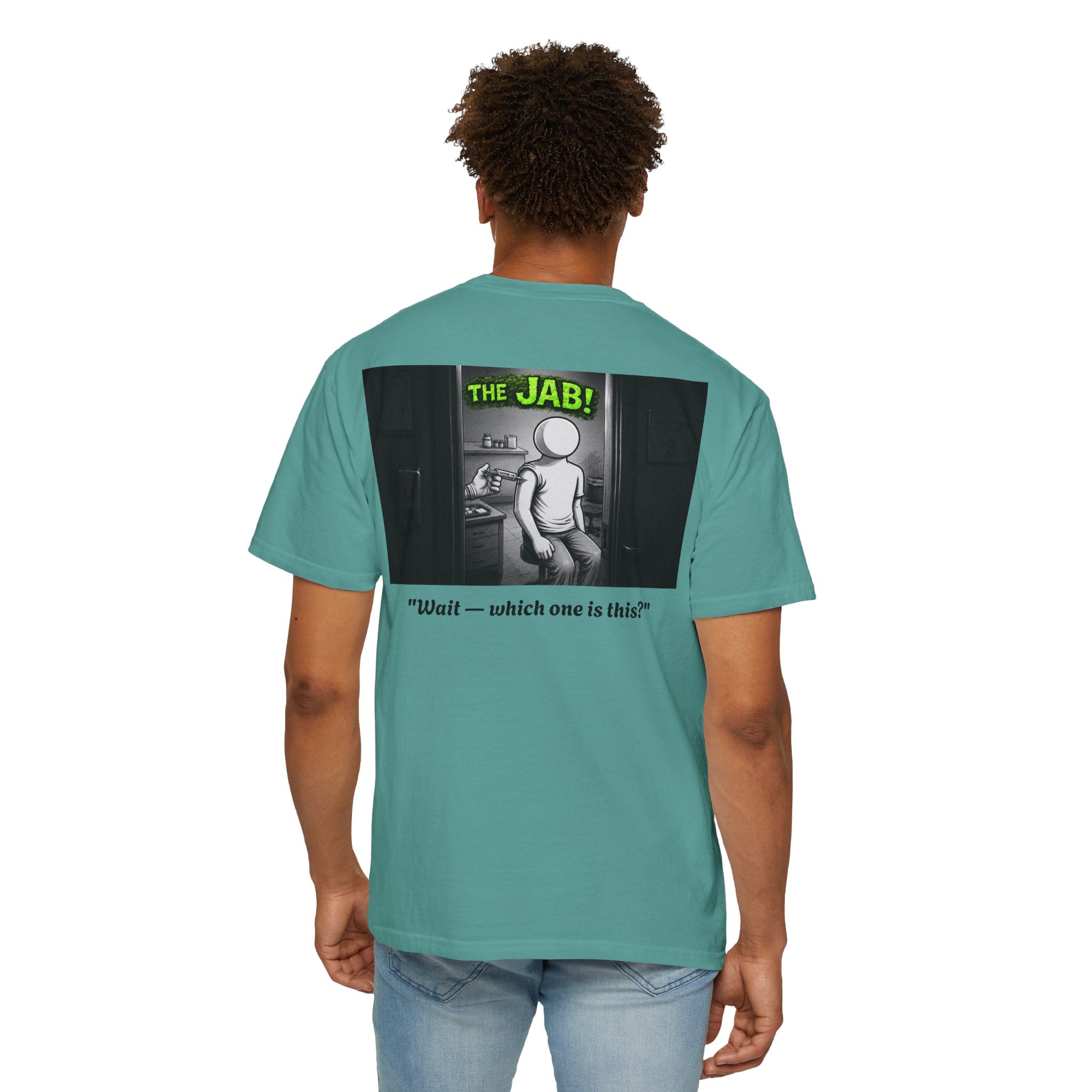 I Survived 2020 — Director's Cut S1:E3 "The Jab!" | Pandemic Edition Unisex Garment-Dyed T-shirt