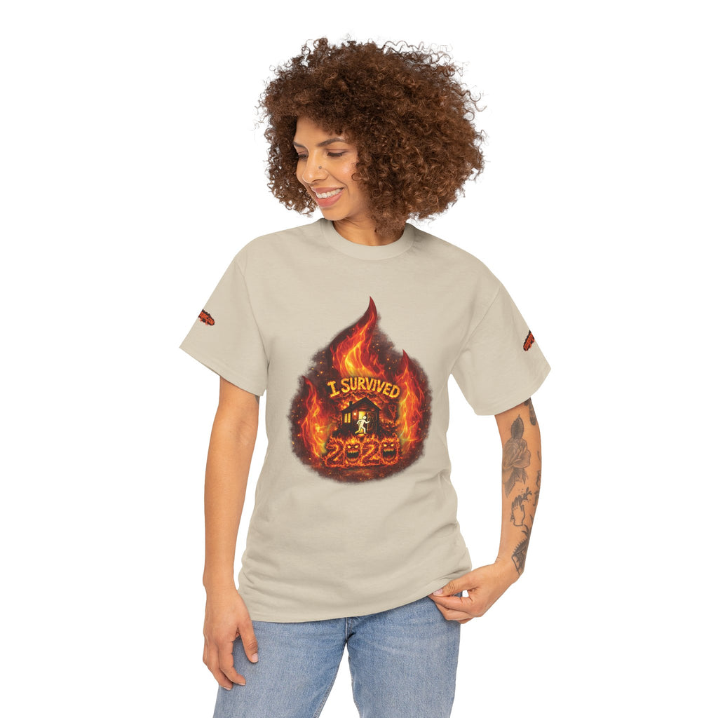 I Survived 2020 — Director's Cut S2:E3 "The California Wildfires" | Wildfire Edition Memorial Unisex Heavy Cotton Tee (SPECIAL EDITION)
