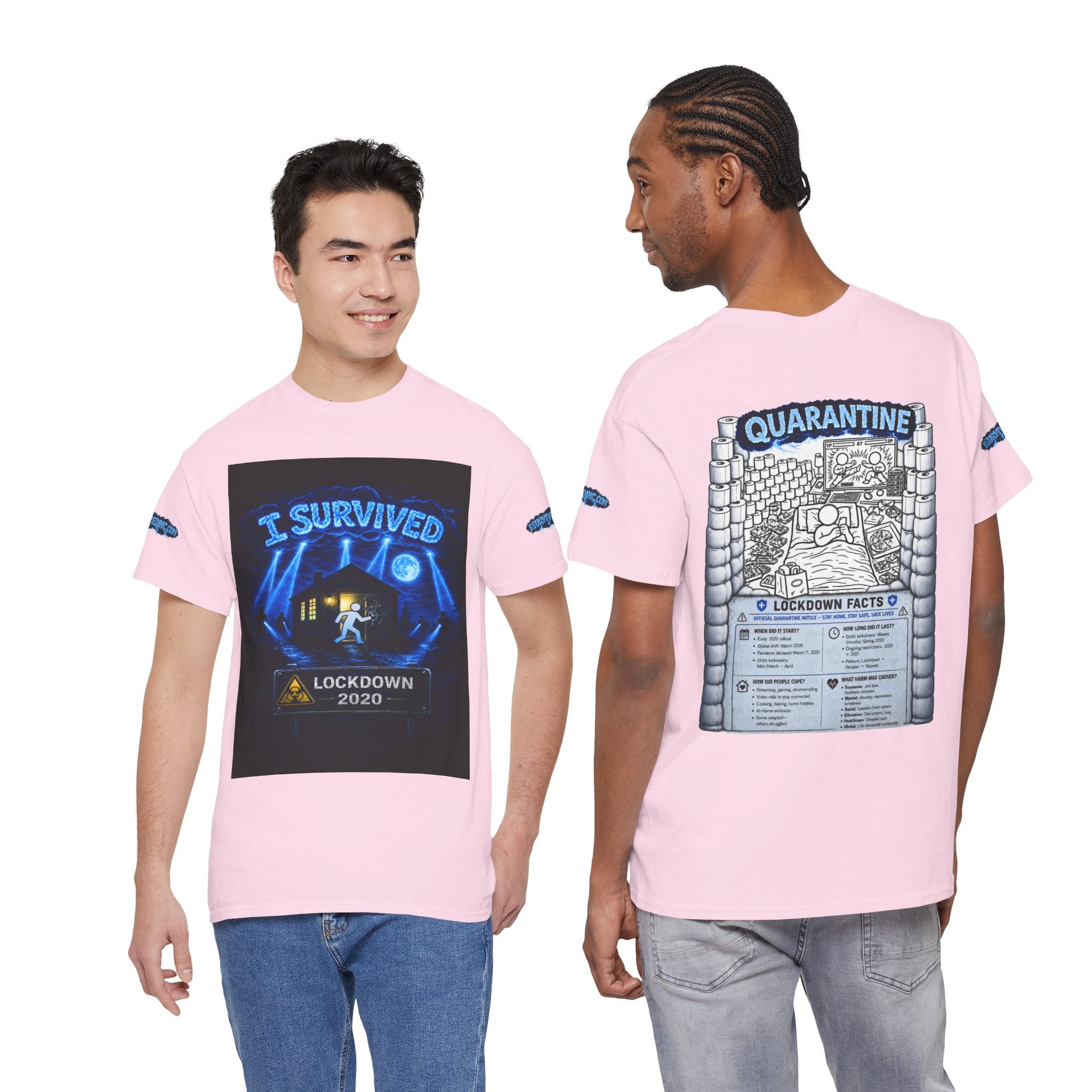 I Survived 2020 — LOCKDOWN S3:E1: Special Edition "Quarantine" Unisex Heavy Cotton Tee