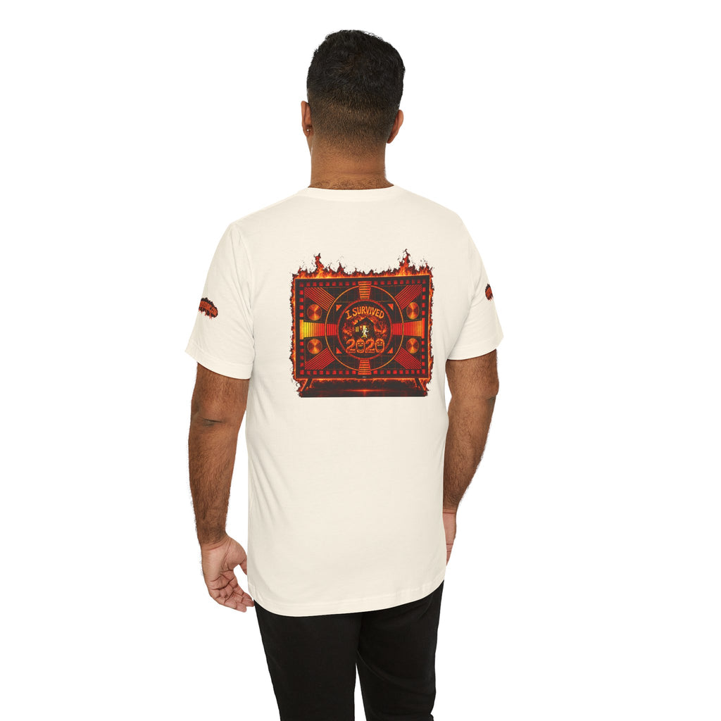 I Survived 2020 — "Please Stand By" Test Pattern Tee Wildfire Signal Special Edition Summer Premiere Unisex Jersey Short Sleeve Tee