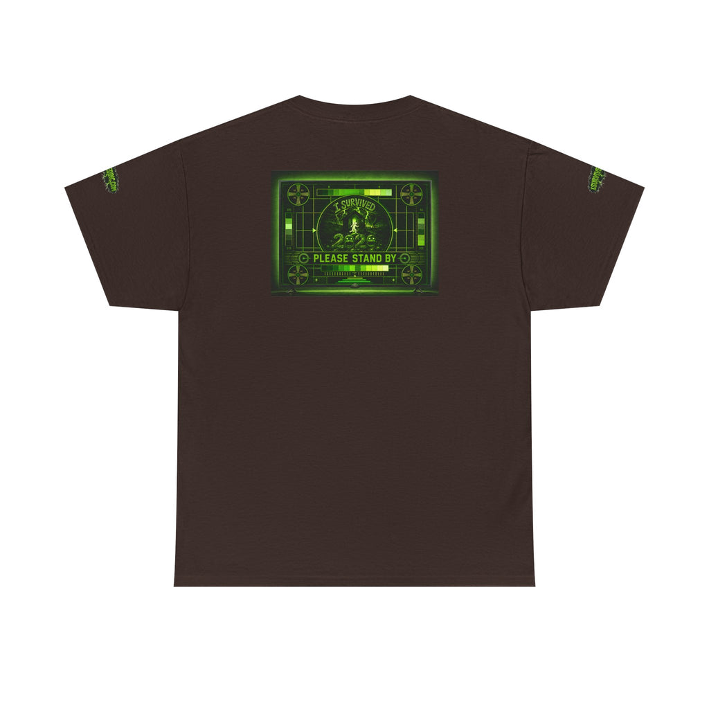 I Survived 2020 — "Please Stand By" Test Pattern Toxic Signal Tee Special Edition Summer Premiere Unisex Heavy Cotton Tee