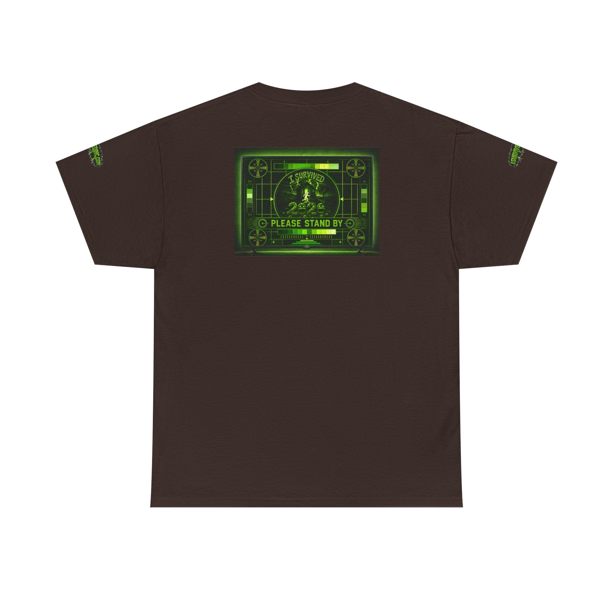I Survived 2020 — "Please Stand By" Test Pattern Toxic Signal Tee Special Edition Summer Premiere Unisex Heavy Cotton Tee