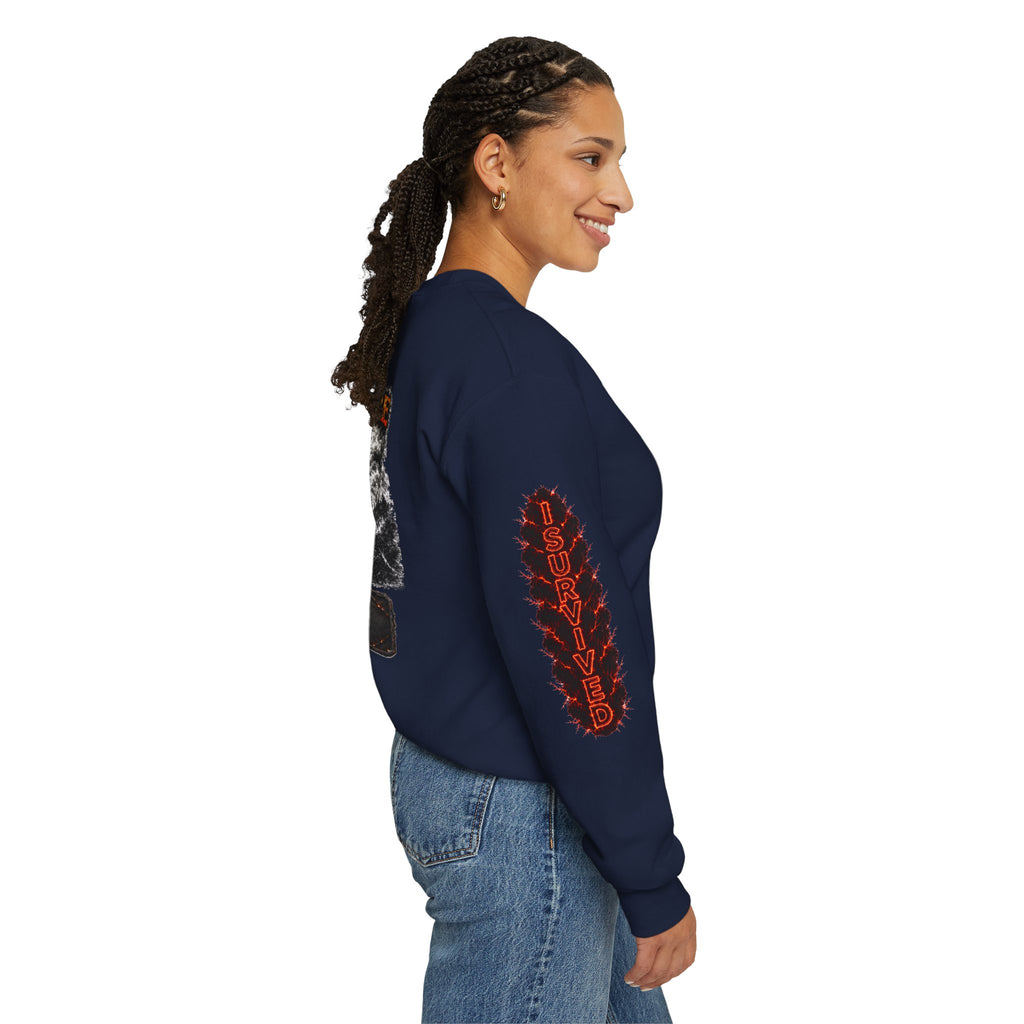 I Survived 2020 — WILDFIRES S2:E2: Director's Cut "The Bobcat Fire" Memorial Unisex Heavy Blend™ Crewneck Sweatshirt