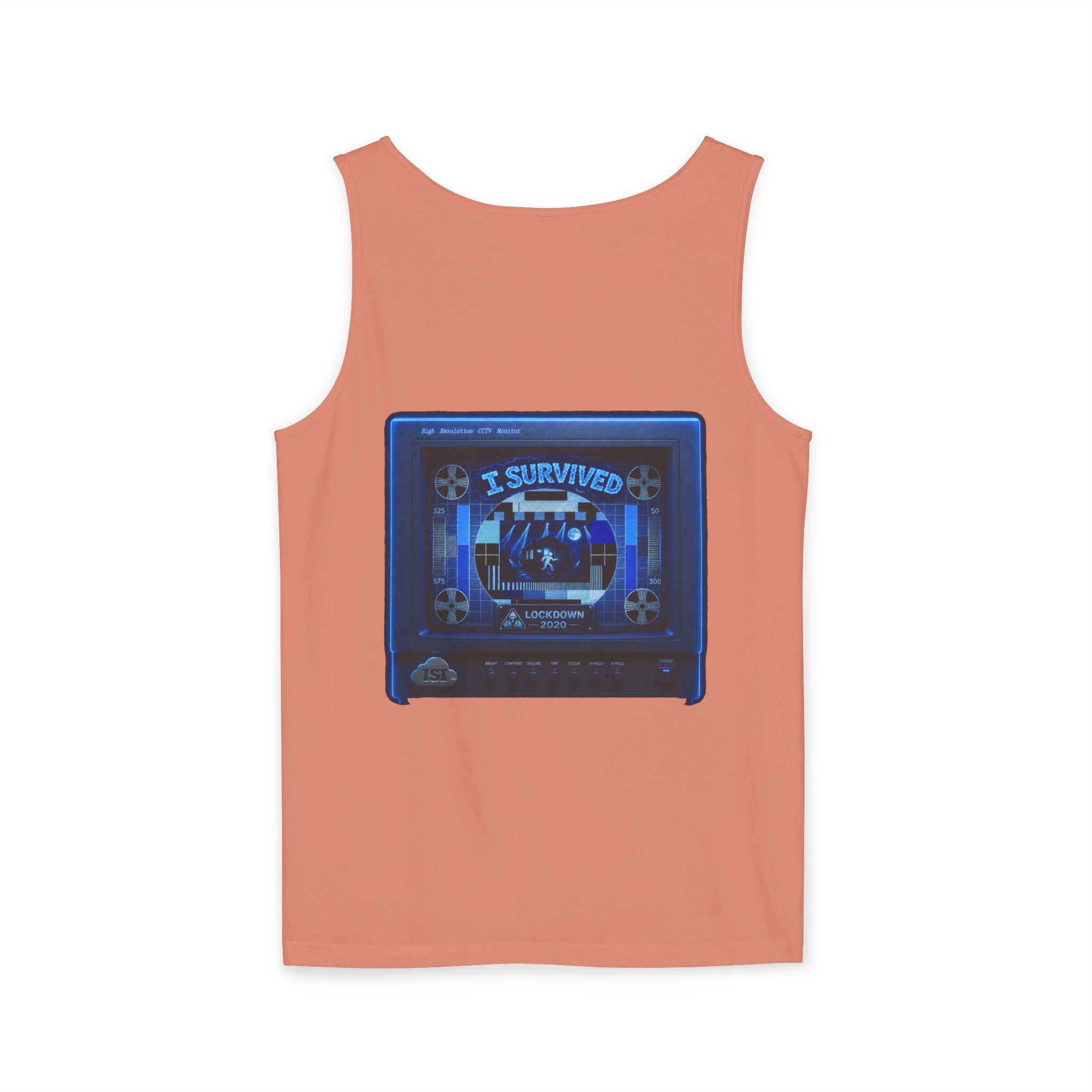 I Survived 2020 — "Please Stand By" Test Pattern Tee Lockdown Special Edition Summer Exclusive Unisex Garment-Dyed Tank Top