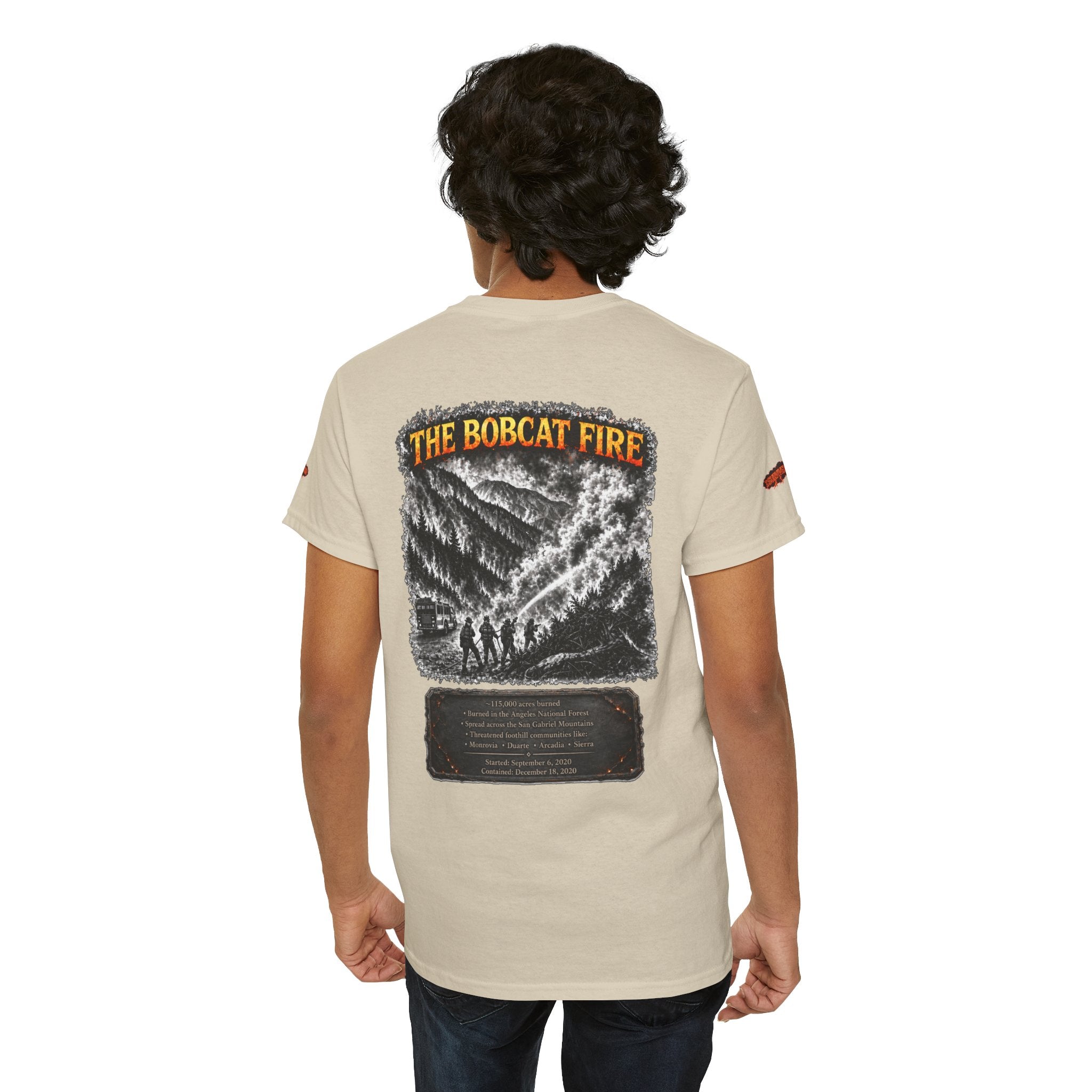 I Survived 2020 — WILDFIRES S2:E2: Special Edition "The Bobcat Fire" Memorial Unisex Heavy Cotton Tee
