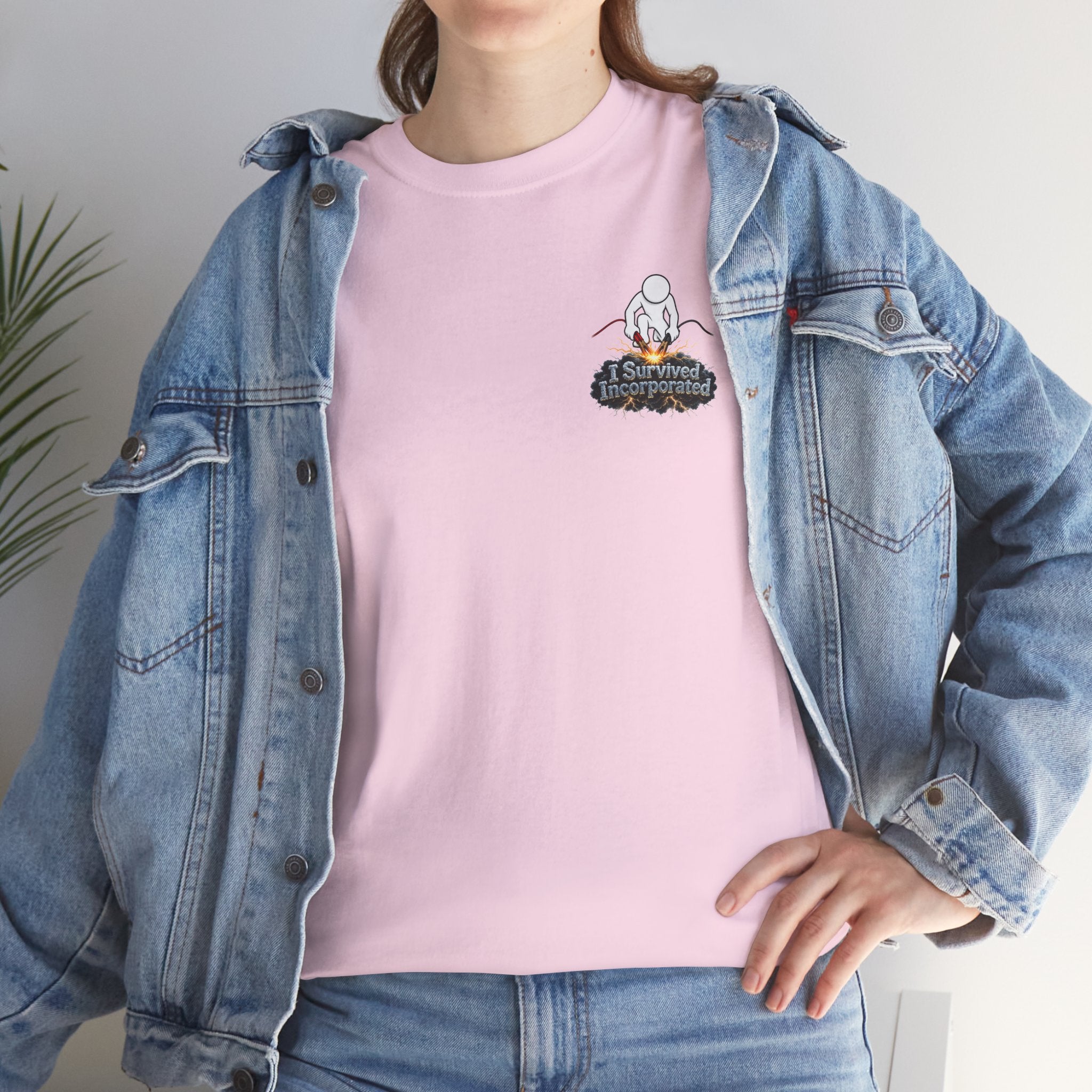 I Survived 2020 — "Please Stand By" Test Pattern Tee Summer Premier Unisex Heavy Cotton Tee