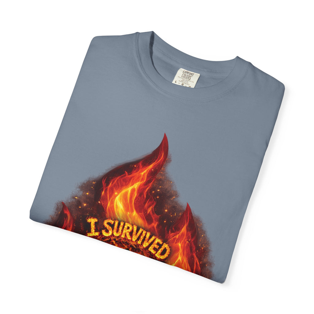I Survived 2020 — Director's Cut S2:E3 "The California Wildfires" | Wildfire Edition Memorial Unisex Garment-Dyed T-shirt