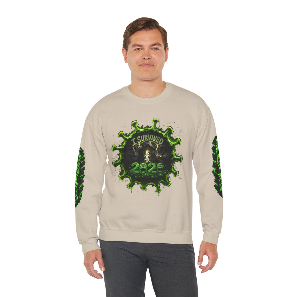I Survived 2020 — Director's Cut S1:E3 "The Jab!" | Pandemic Edition Unisex Heavy Blend™ Crewneck Sweatshirt