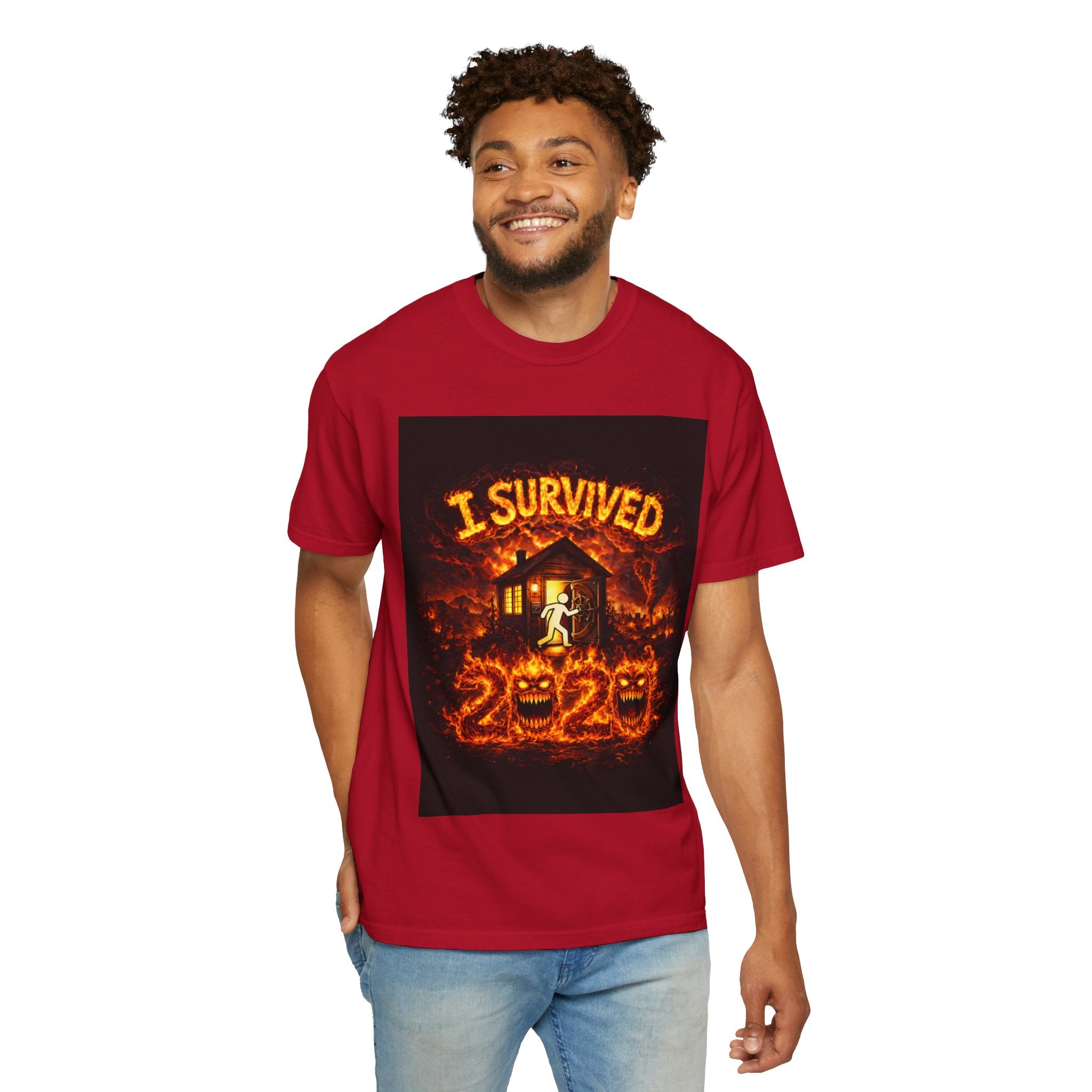 I Survived 2020 — WILDFIRES S2:E2: "The Bobcat Fire" Memorial Unisex Garment-Dyed T-shirt