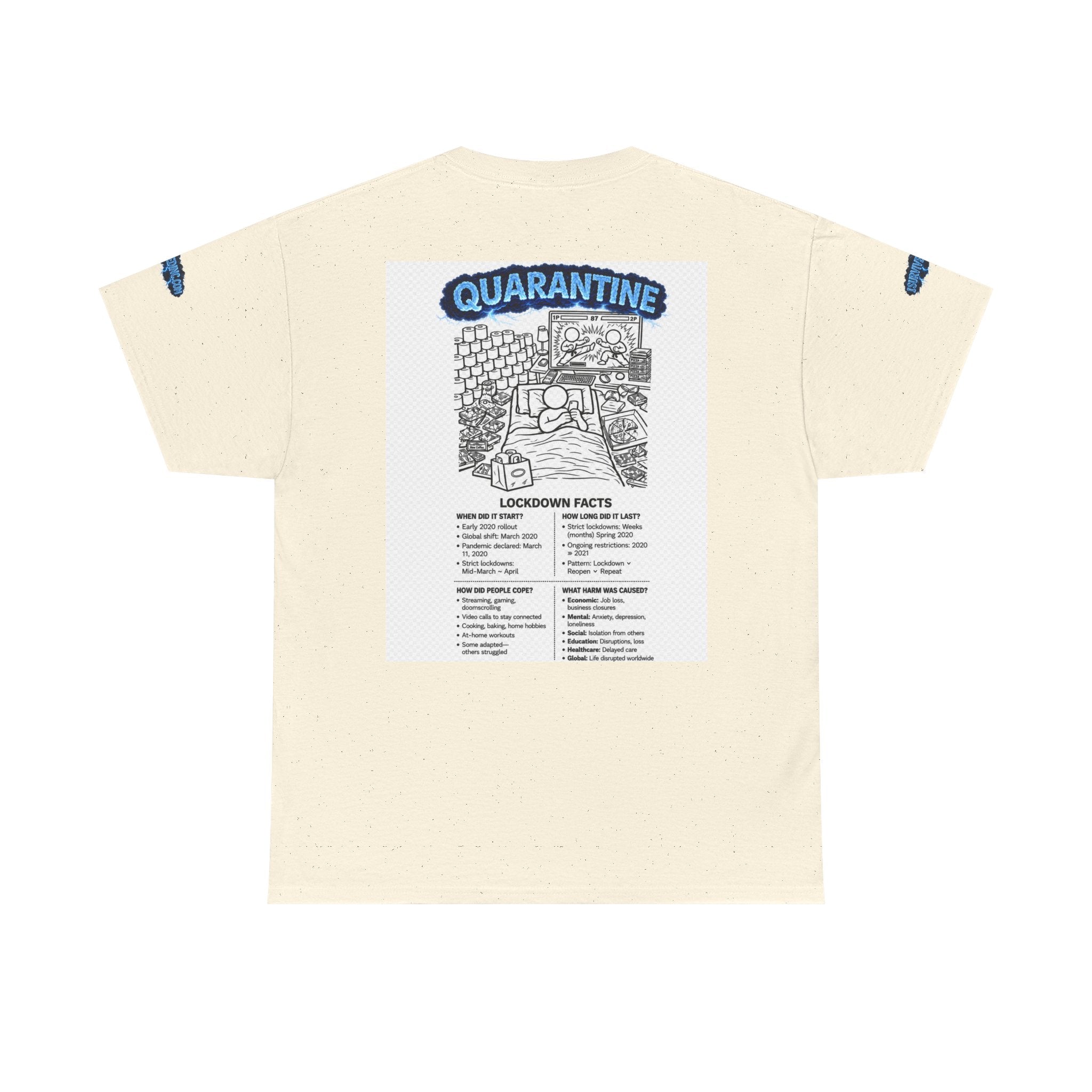I Survived 2020 — Director's Cut S3:E1 "Quarantine" | Lockdown Edition Documentary Unisex Heavy Cotton Tee (SPECIAL EDITION)