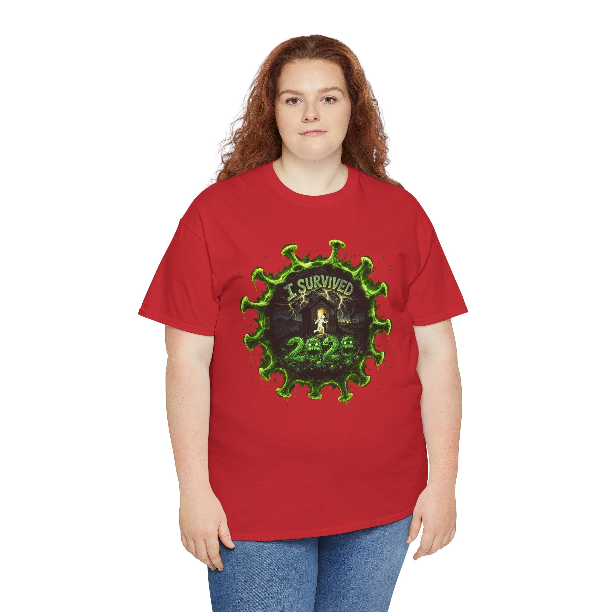I Survived 2020 — Director's Cut S1:E1 "COVID-19: The Coronavirus" | Pandemic Edition Unisex Heavy Cotton Tee