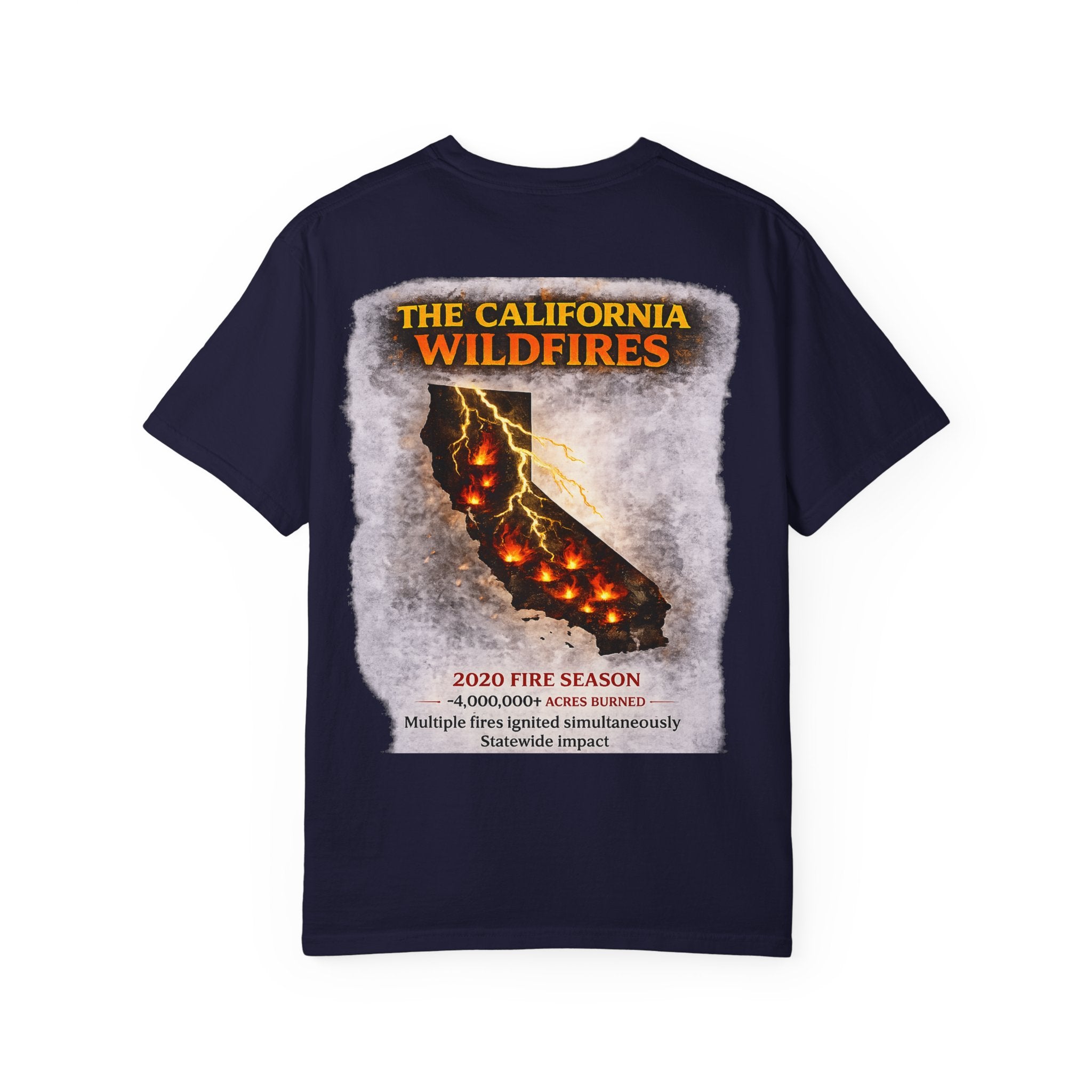 I Survived 2020 — Director's Cut S2:E3 "The California Wildfires" | Wildfire Edition Memorial Unisex Garment-Dyed T-shirt