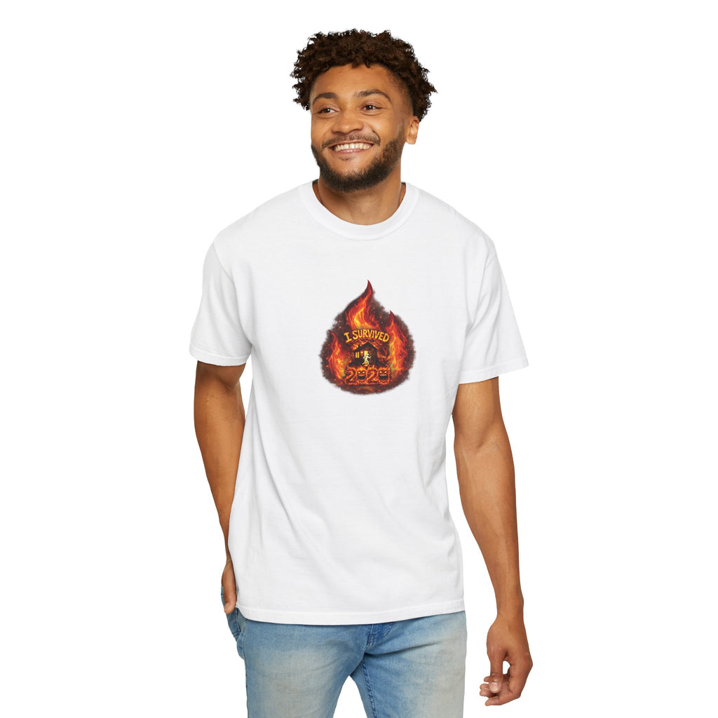 I Survived 2020 — WILDFIRES S2:E2: Director's Cut "The Bobcat Fire" Memorial Unisex Garment-Dyed T-shirt