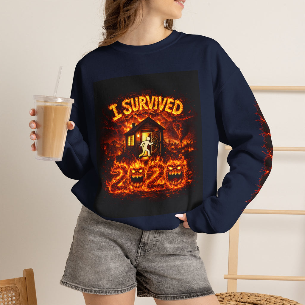 I Survived 2020 — WILDFIRES S2:E2: "The Bobcat Fire" Memorial Unisex Heavy Blend™ Crewneck Sweatshirt