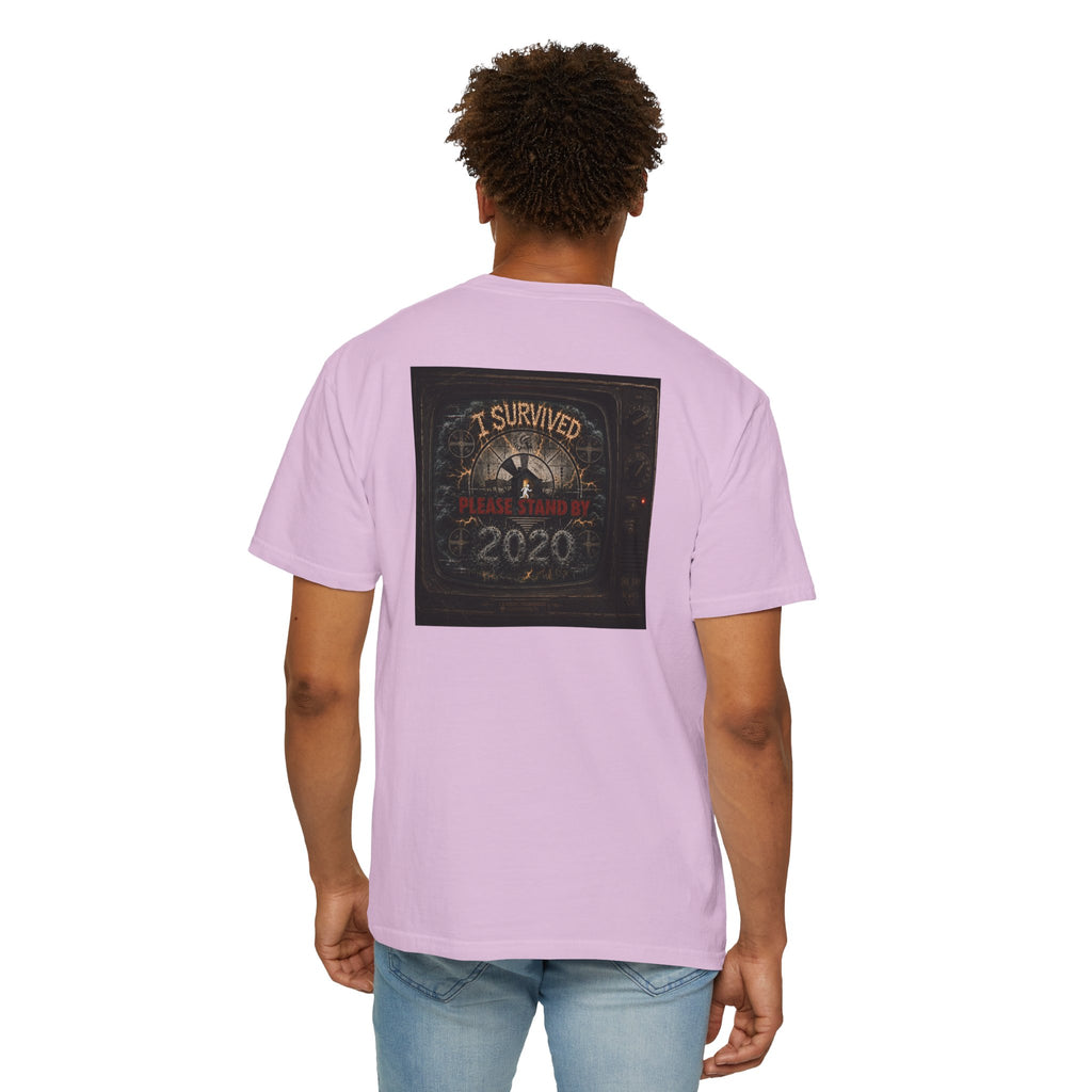 I Survived 2020 — "Please Stand By" Test Pattern Tee Summer Premier Unisex Garment-Dyed T-shirt