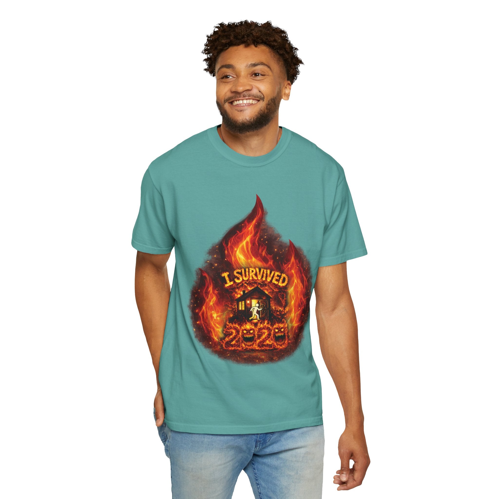 I Survived 2020 — Director's Cut S2:E4 "Western U.S. Wildfire Season" | Mid-Season Finale Pt. 1 | Wildfire Edition Memorial Unisex Garment-Dyed T-shirt