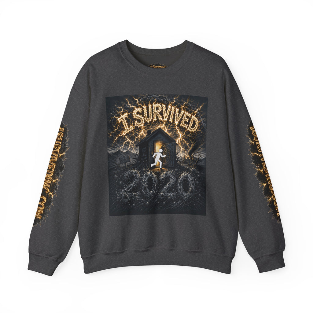 I Survived 2020 — Original Design Teaser Tee | Season 1 Premiere Drop Unisex Heavy Blend™ Crewneck Sweatshirt (SPECIAL EDITION)